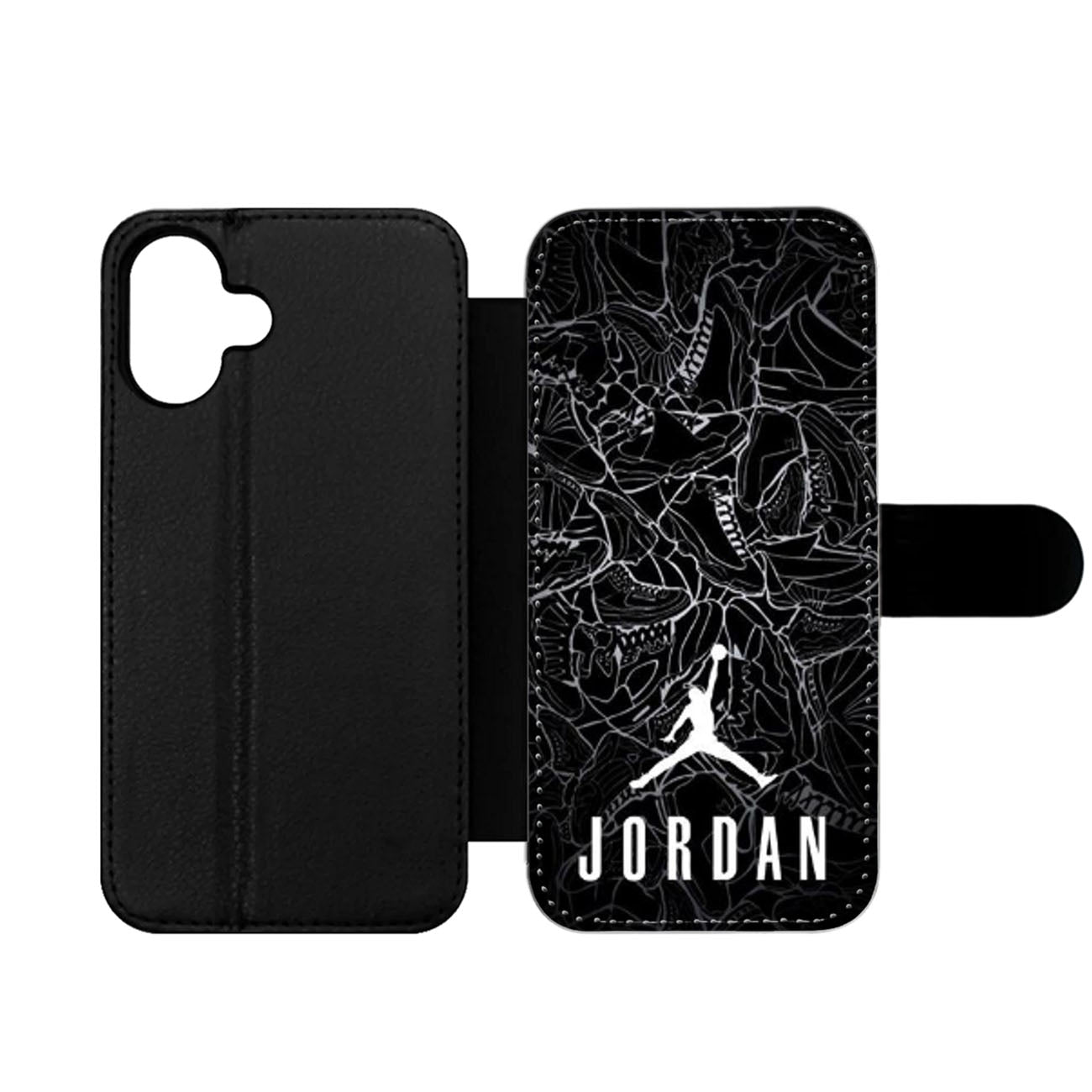 AIR JORDAN SHOES COLLAGE LOGO Wallet iPhone Case