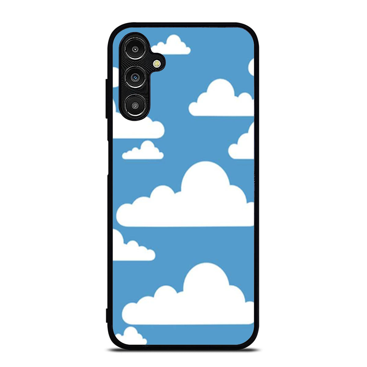 Abstract Blue Sky White Cloud Samsung A16 Case