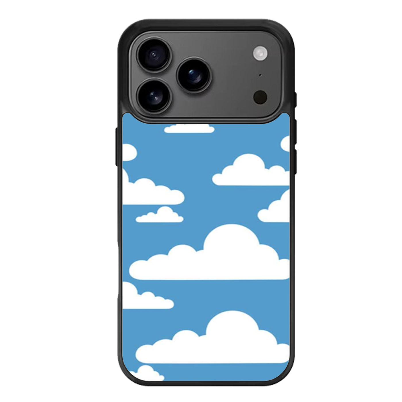 Abstract Blue Sky White Cloud iPhone 17 Pro Max Case
