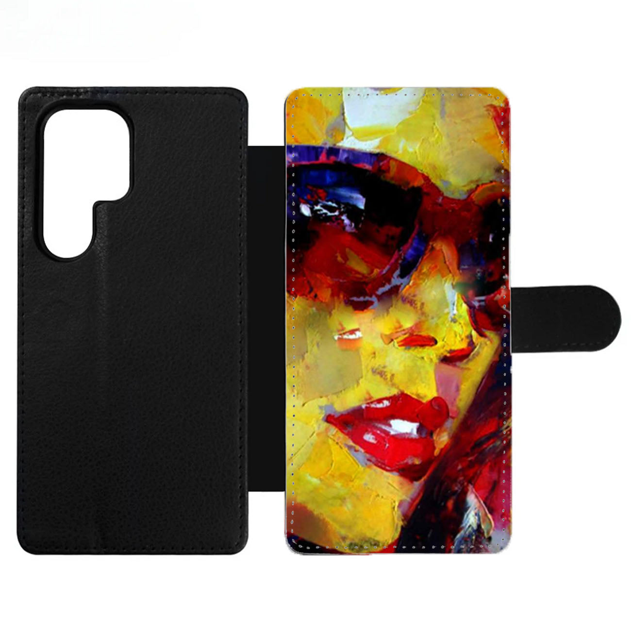 Abstract Sunglasses Wallet Samsung Case