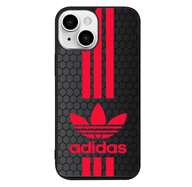 Adidas Red Stripe Hexagon iPhone 13 Case