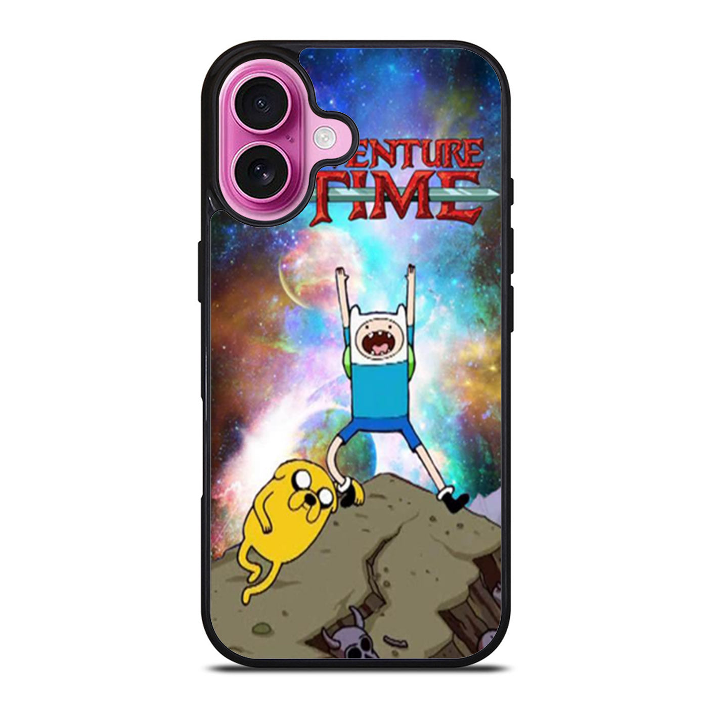 Adventure Time Finn and Jake Galaxy Nebula iPhone Case Cover