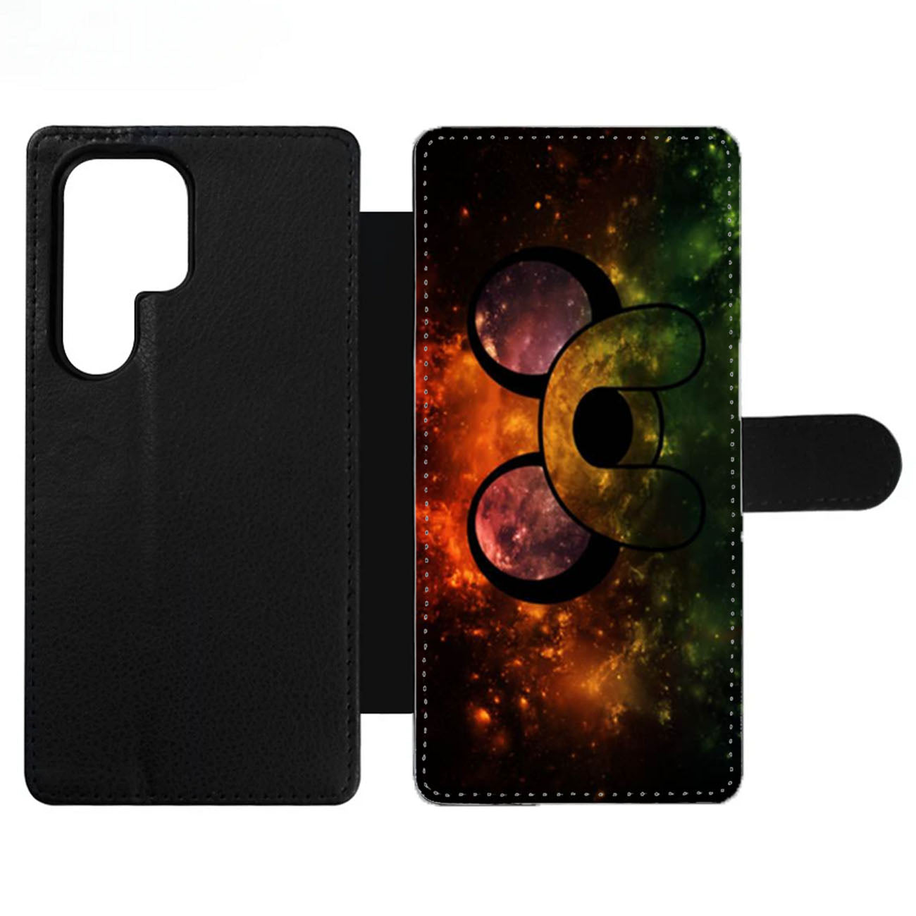 Adventure Time Jake The Dog Face In Galaxy Nebula Wallet Samsung Case