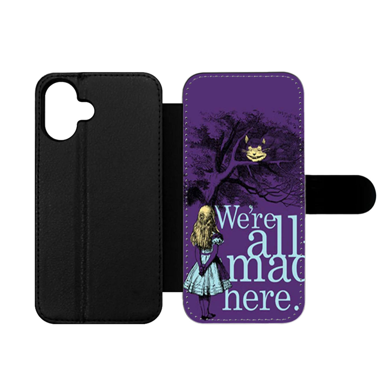 Alice In Wonderland Purple Wallet iPhone Case