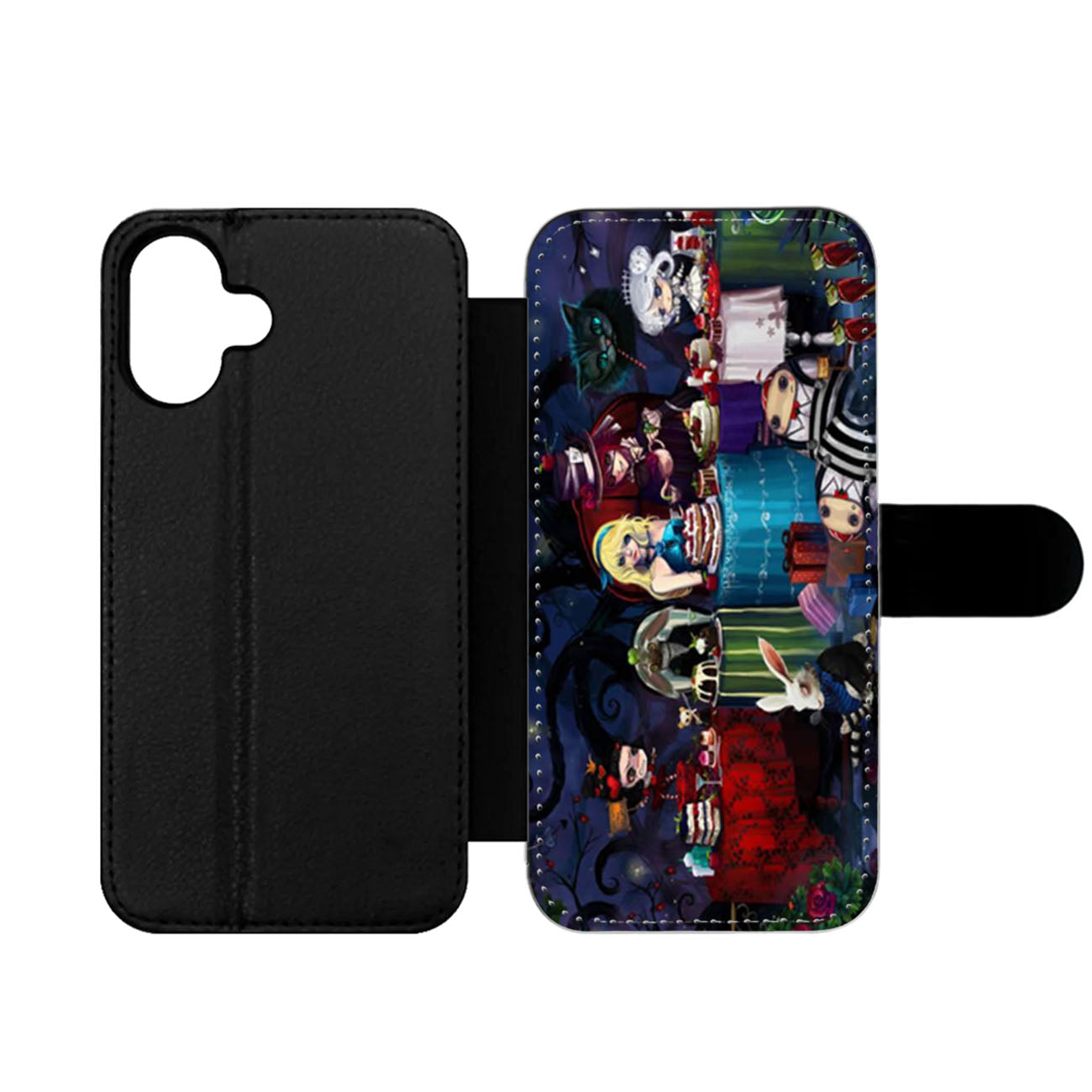 Alice In Wonderland Tea Party Wallet iPhone Case