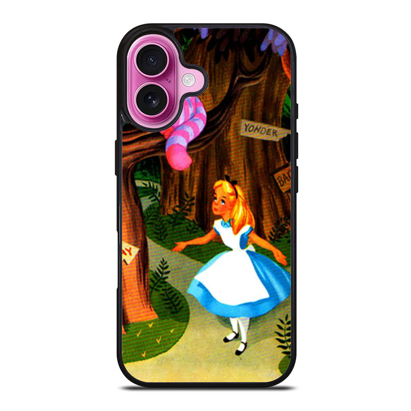Alice in Wonderland Cheshire Cat Two iPhone Case Cover