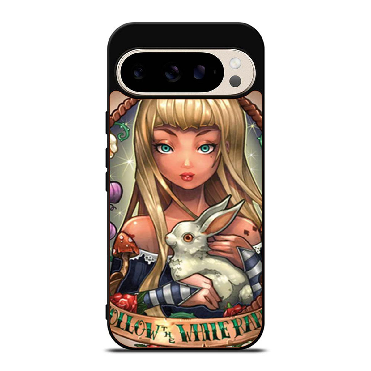 Alice in Wonderland Follow The White Rabbit Google Pixel 9 Pro Case