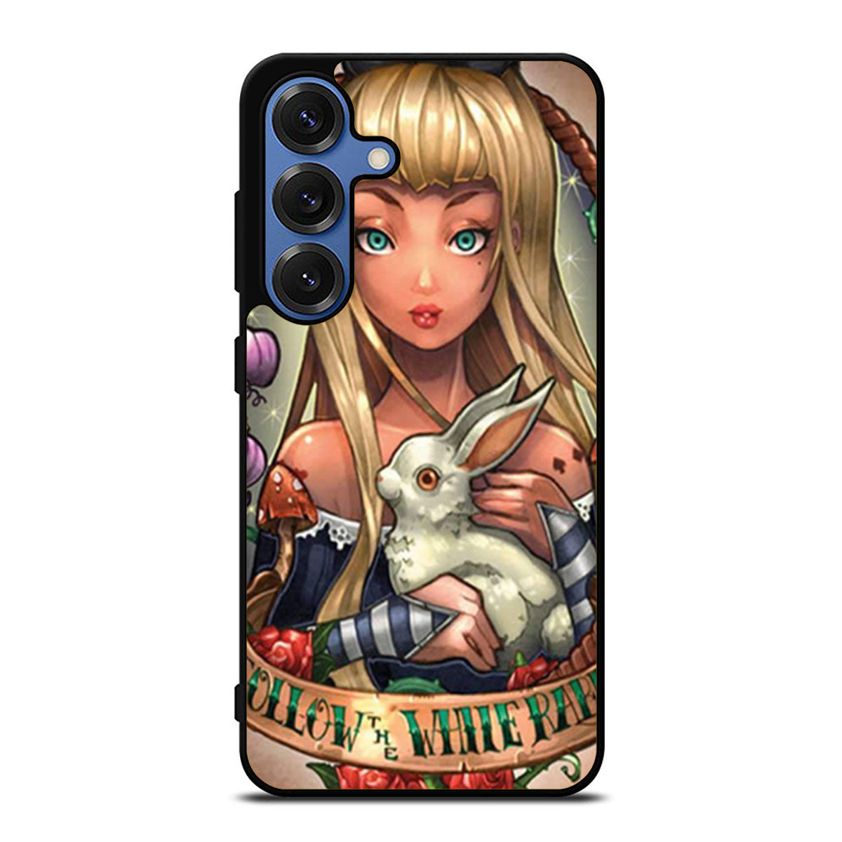 Alice in Wonderland Follow The White Rabbit Samsung S25 Ultra Case