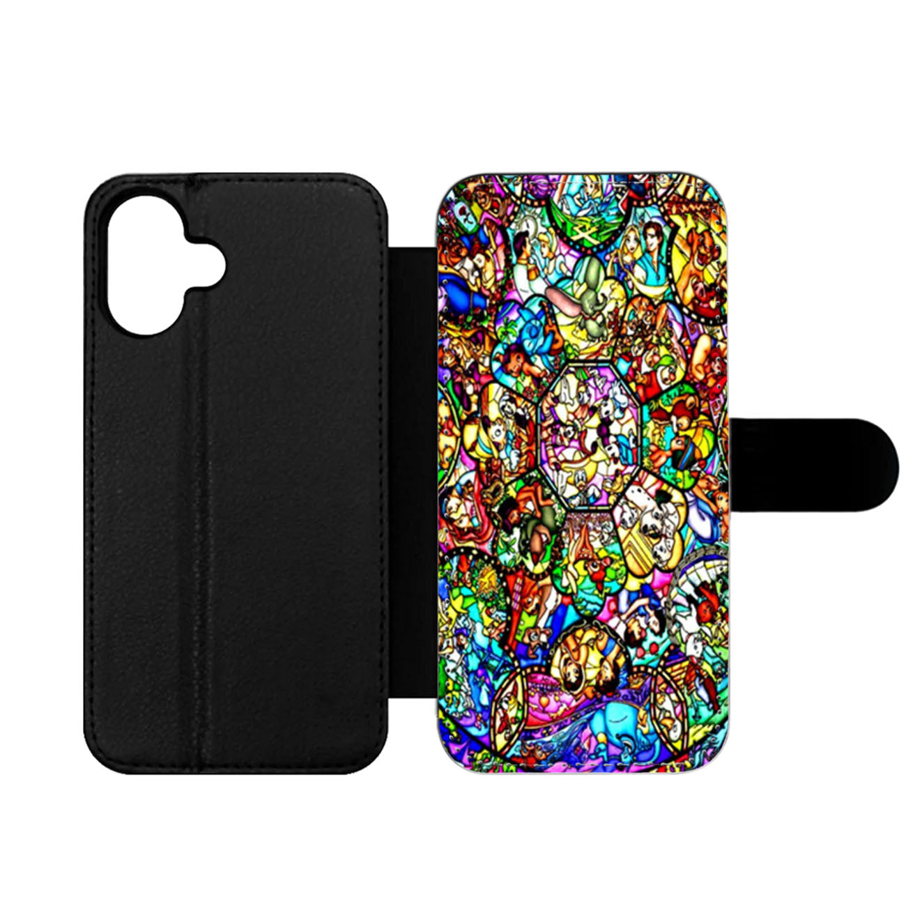 All Characters Disney Stained Glass Wallet iPhone Case
