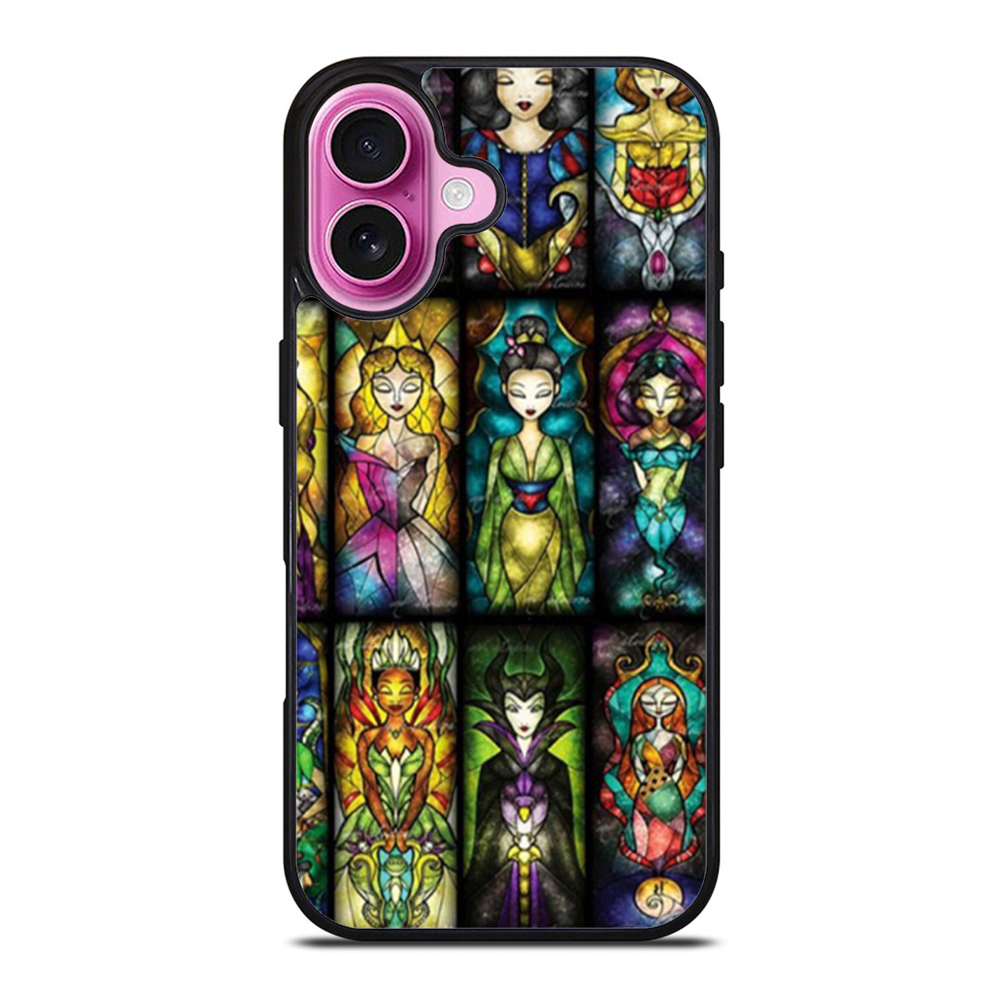 All Princess Disney Stained Glass iPhone Case Cover