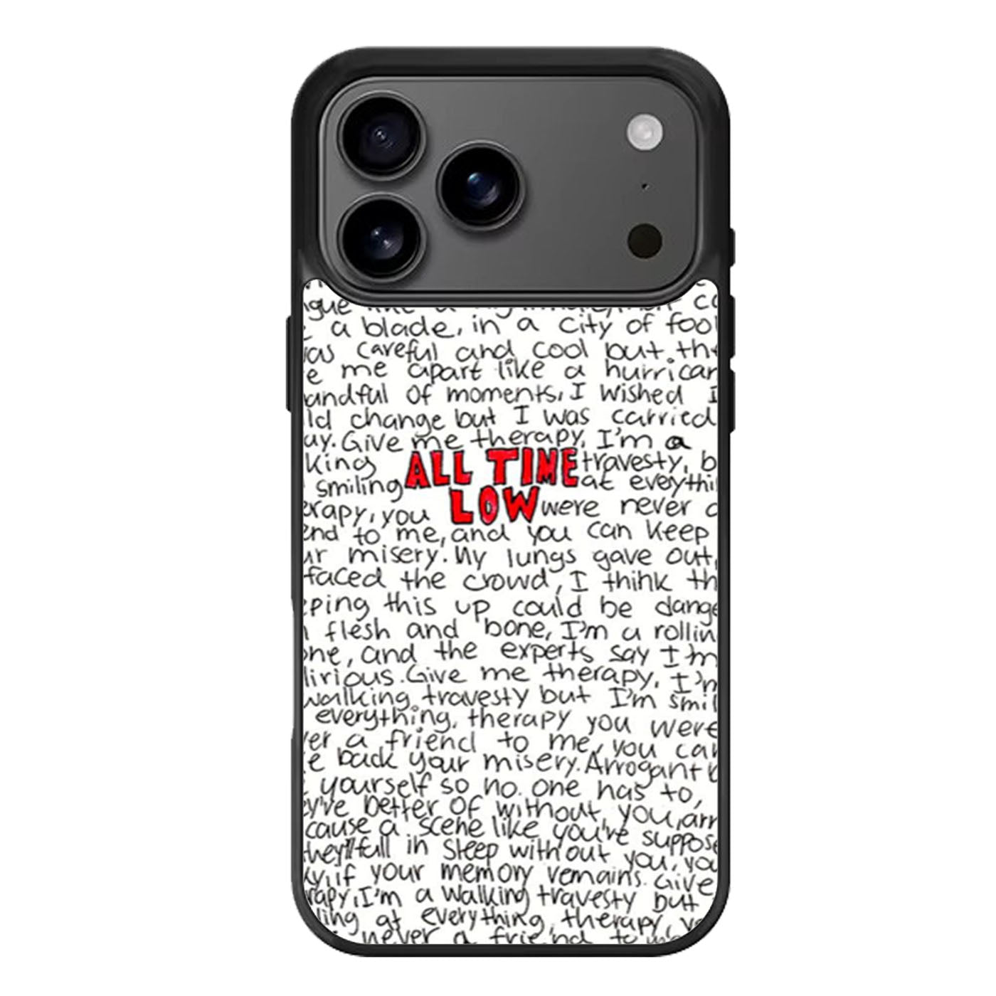 All Time Low Lyric iPhone 17 Pro Max Case
