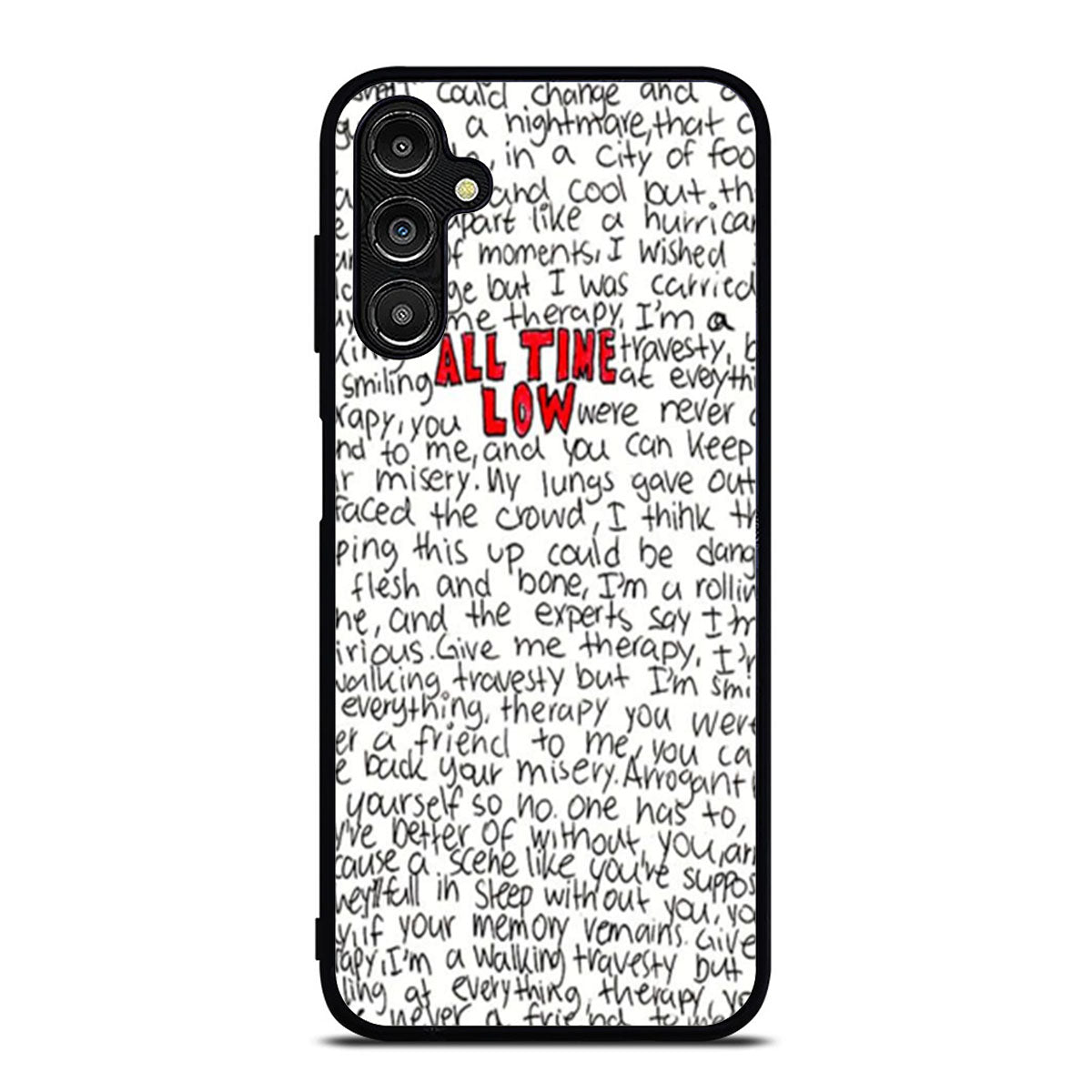All Time Low Lyric Samsung A16 Case