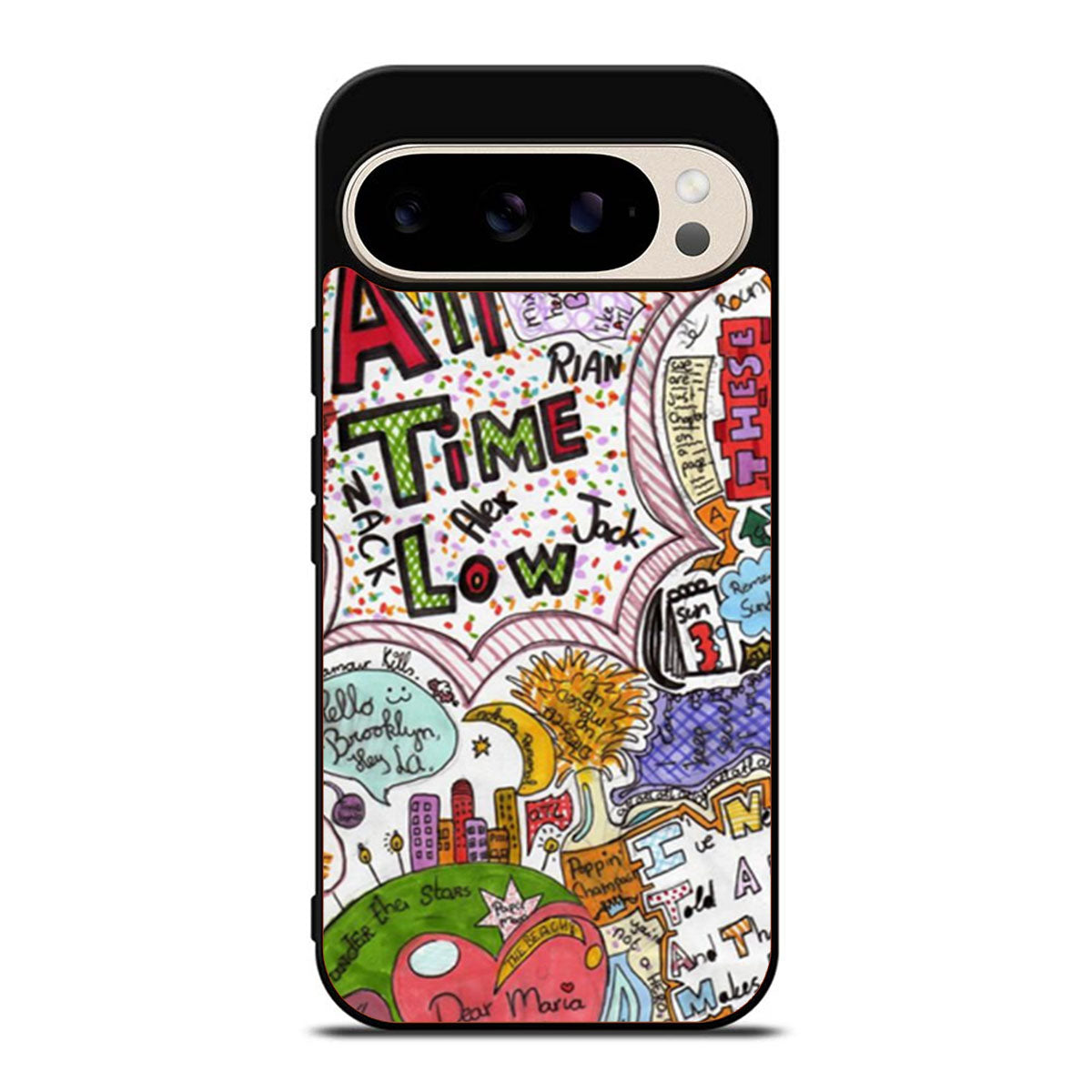 All Time Low Quote Drawing Google Pixel 9 Pro Case