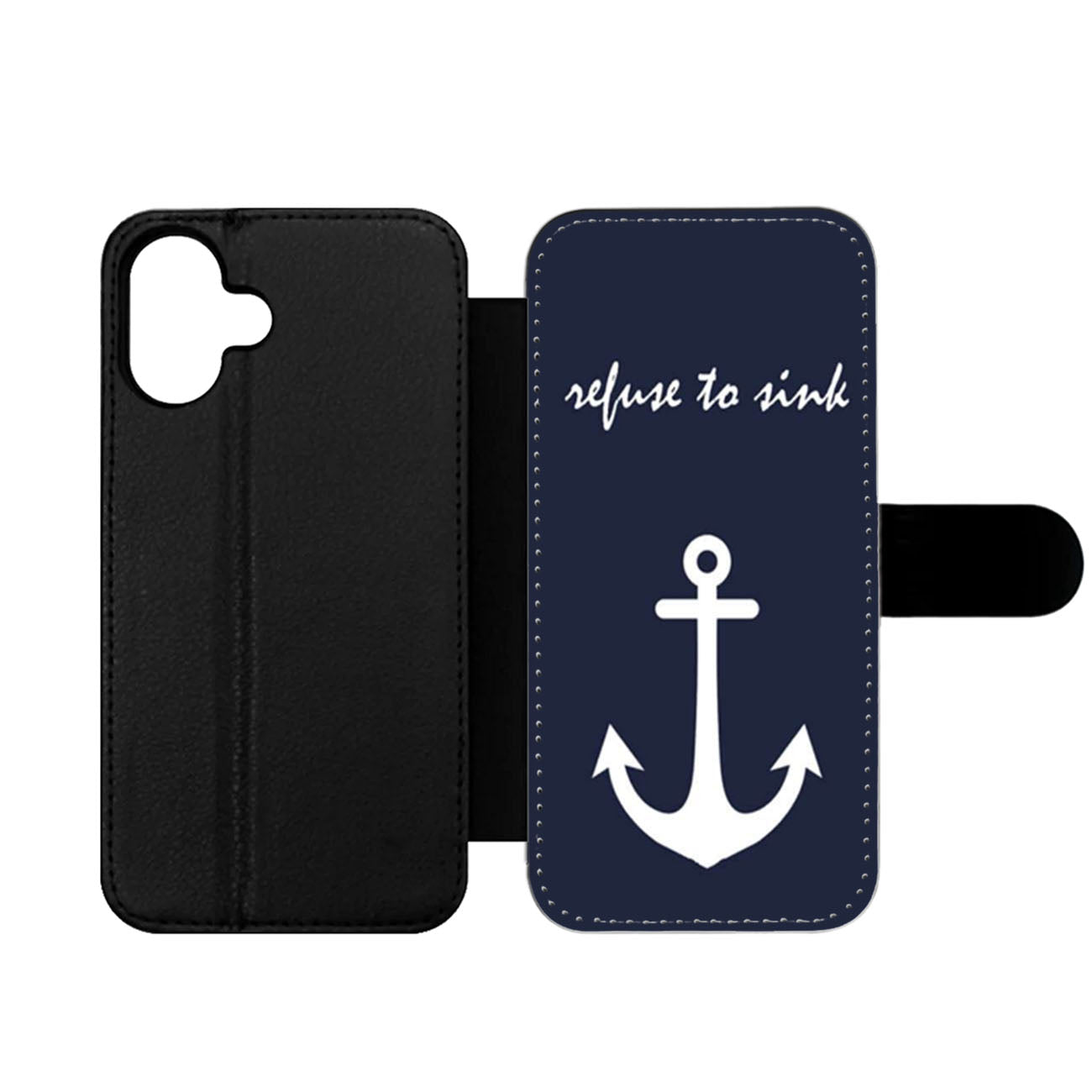 Anchor Refuse to Sink Wallet iPhone Case