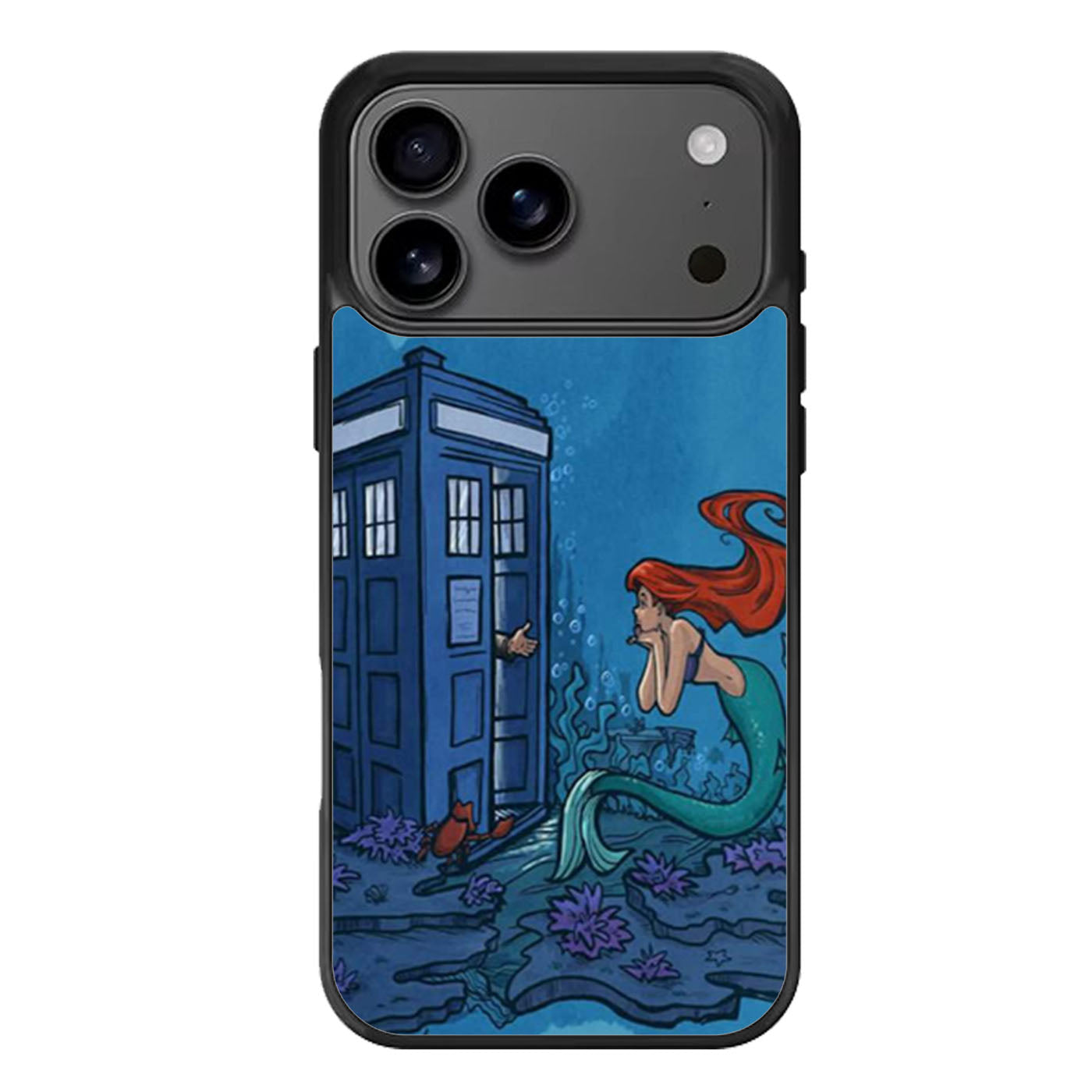Ariel Mermaid Tardis iPhone 17 Pro Max Case
