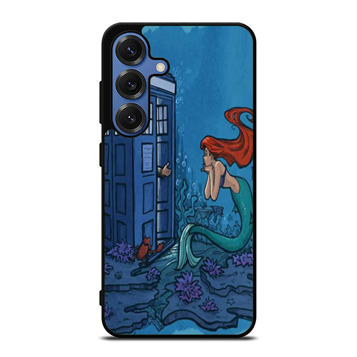 Ariel Mermaid Tardis Samsung S25 Ultra Case