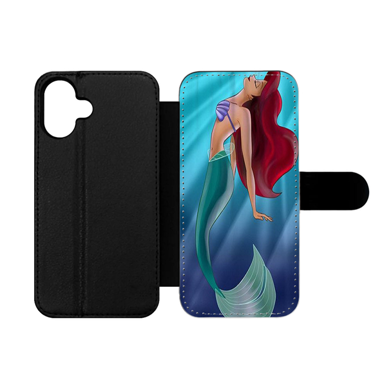 Ariel The Little Mermaid On Tiffany Blue Wallet iPhone Case