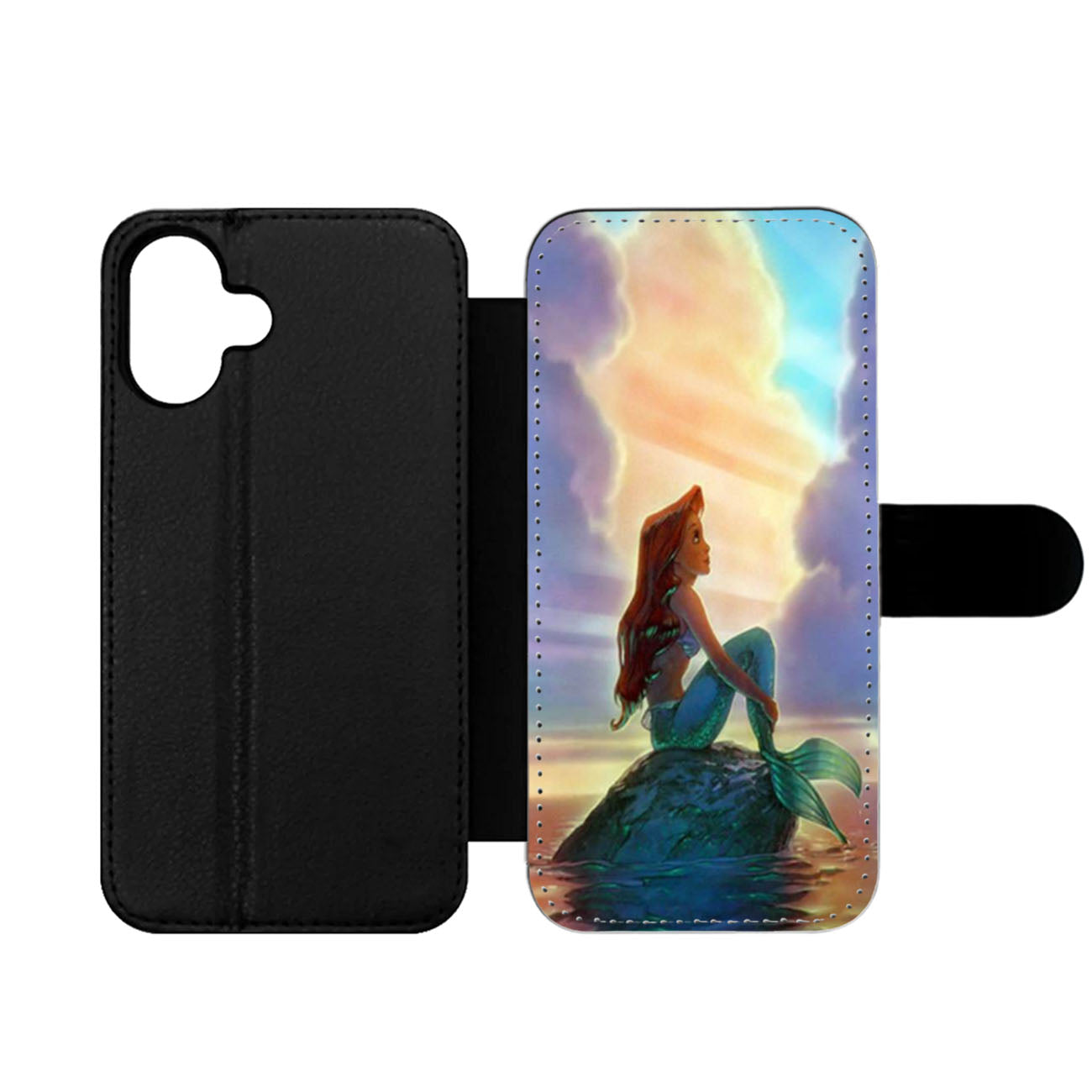 Ariel The Little Mermaid Sunset Wallet iPhone Case