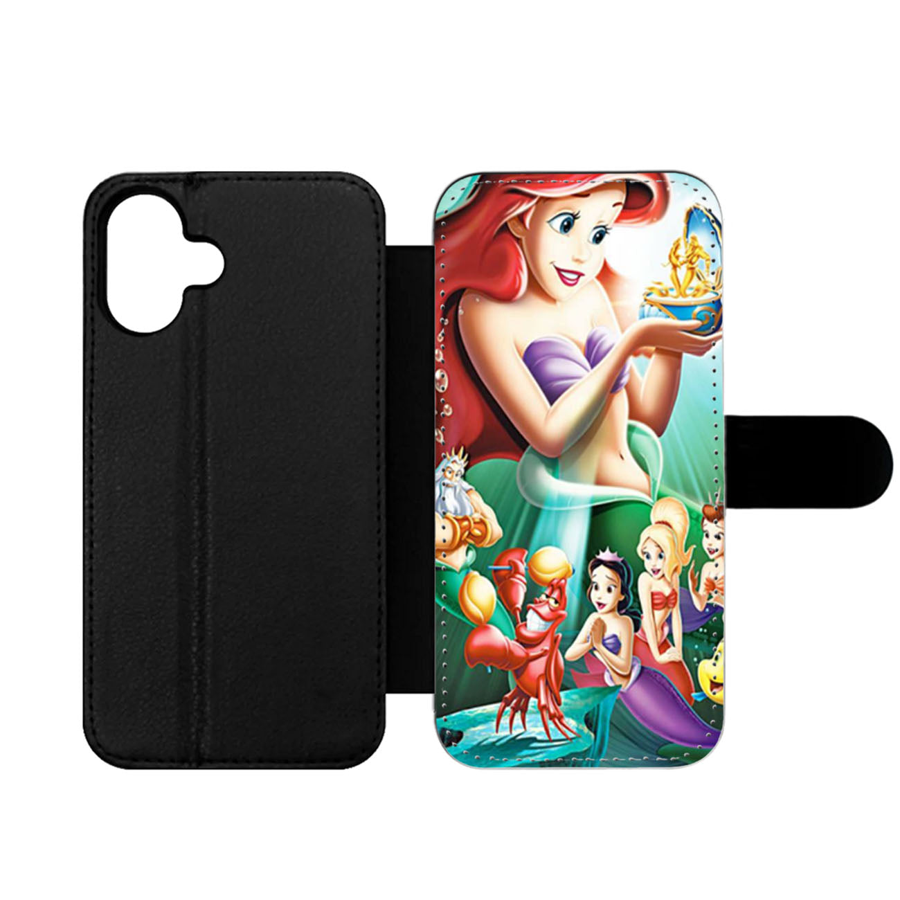 Ariel The Little Mermaid Three Wallet iPhone Case