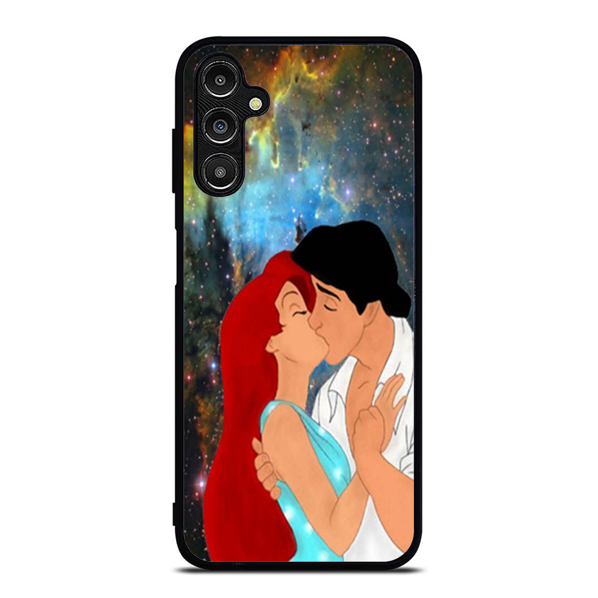 Ariel and Eric Kissing On The Space Samsung A16 Case
