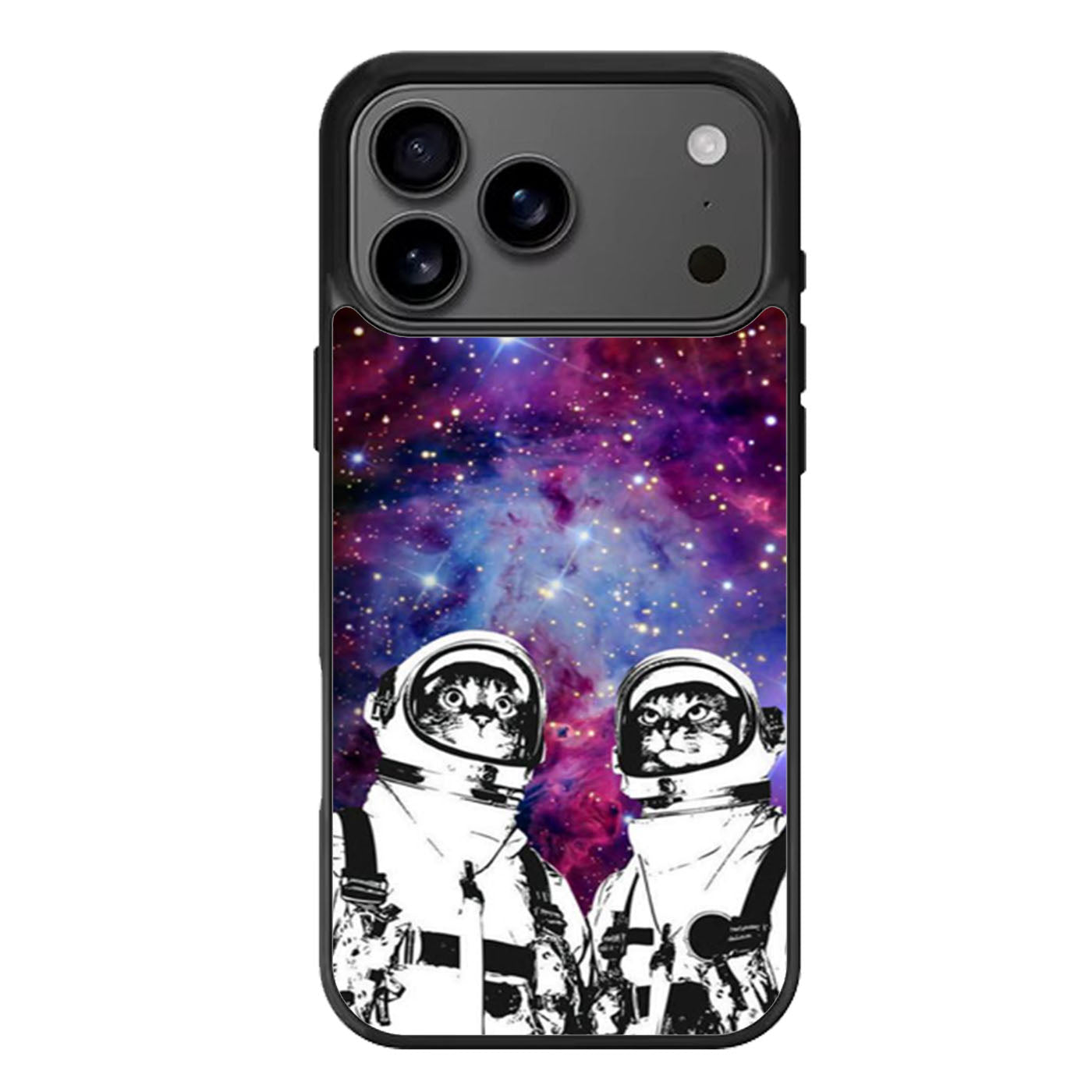 Astronaut Cat Galaxy Space Nebula iPhone 17 Pro Max Case