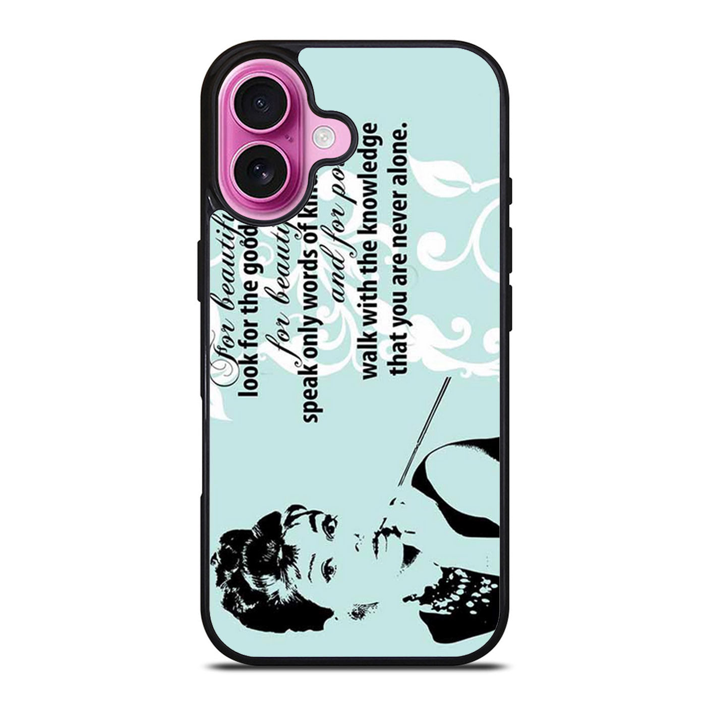 Audrey Hepburn Quoter Beautiful Eyes iPhone Case Cover
