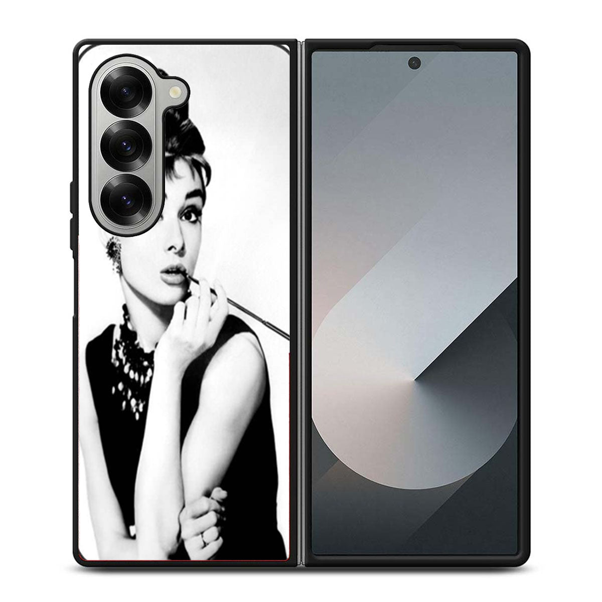 Audrey Hepburn Two Samsung Z Fold 6 Case
