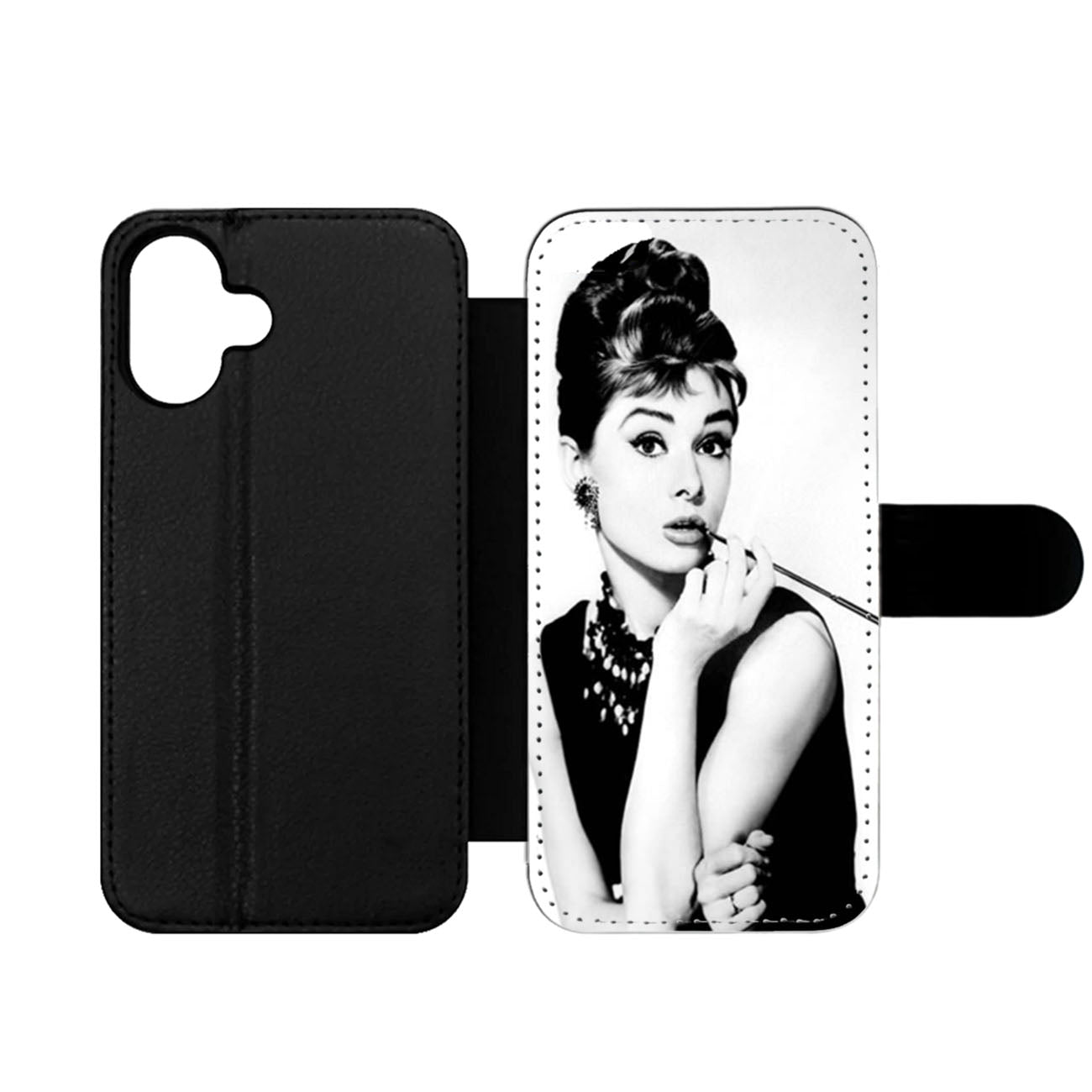 Audrey Hepburn Two Wallet iPhone Case