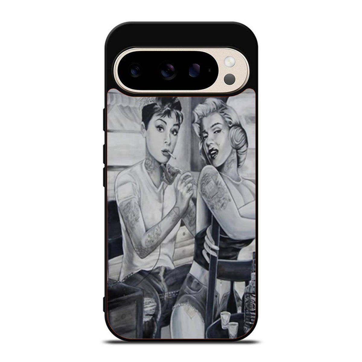 Audrey Hepburn and Marilyn Monroe Google Pixel 9 Pro Case