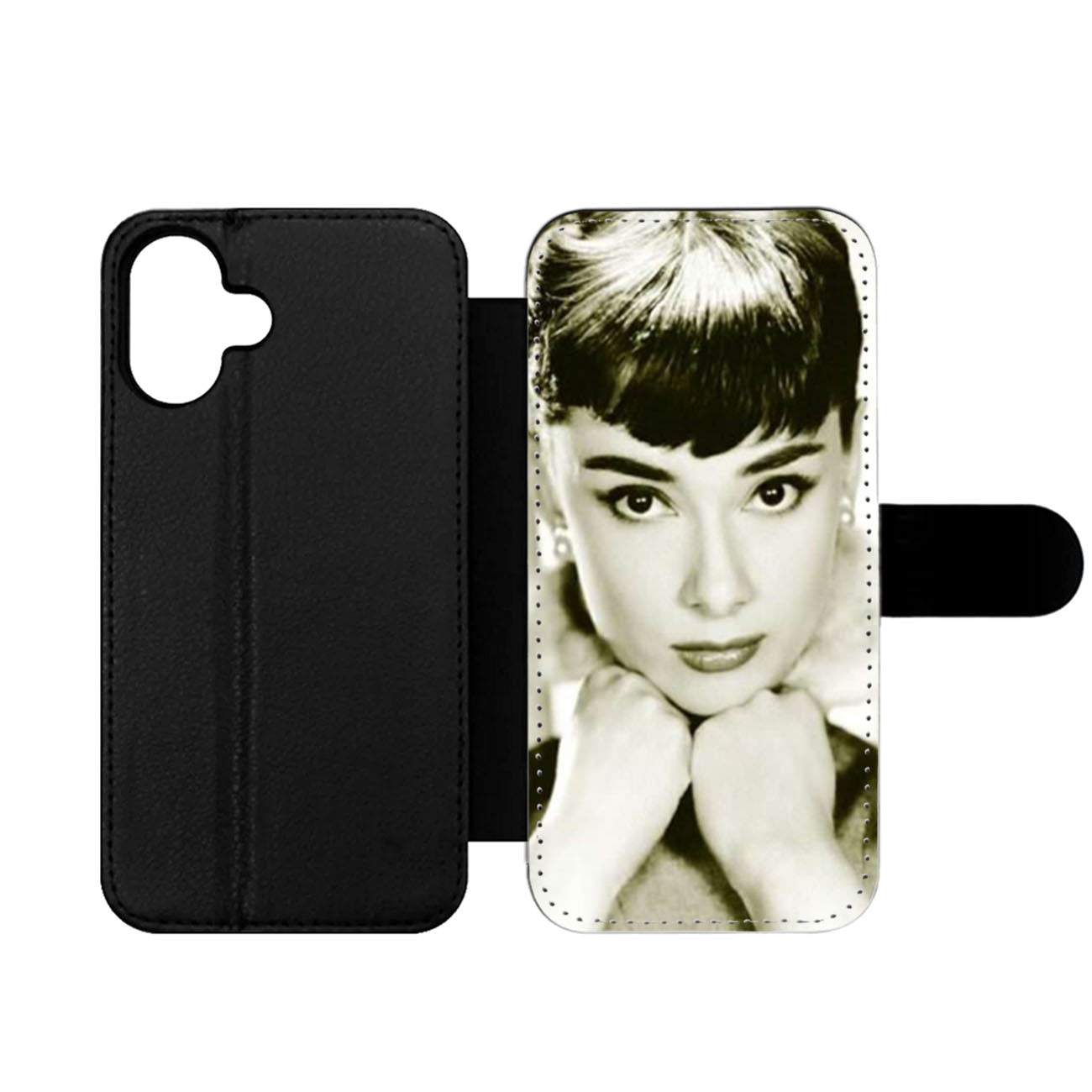 Audrey Hepburn Wallet iPhone Case