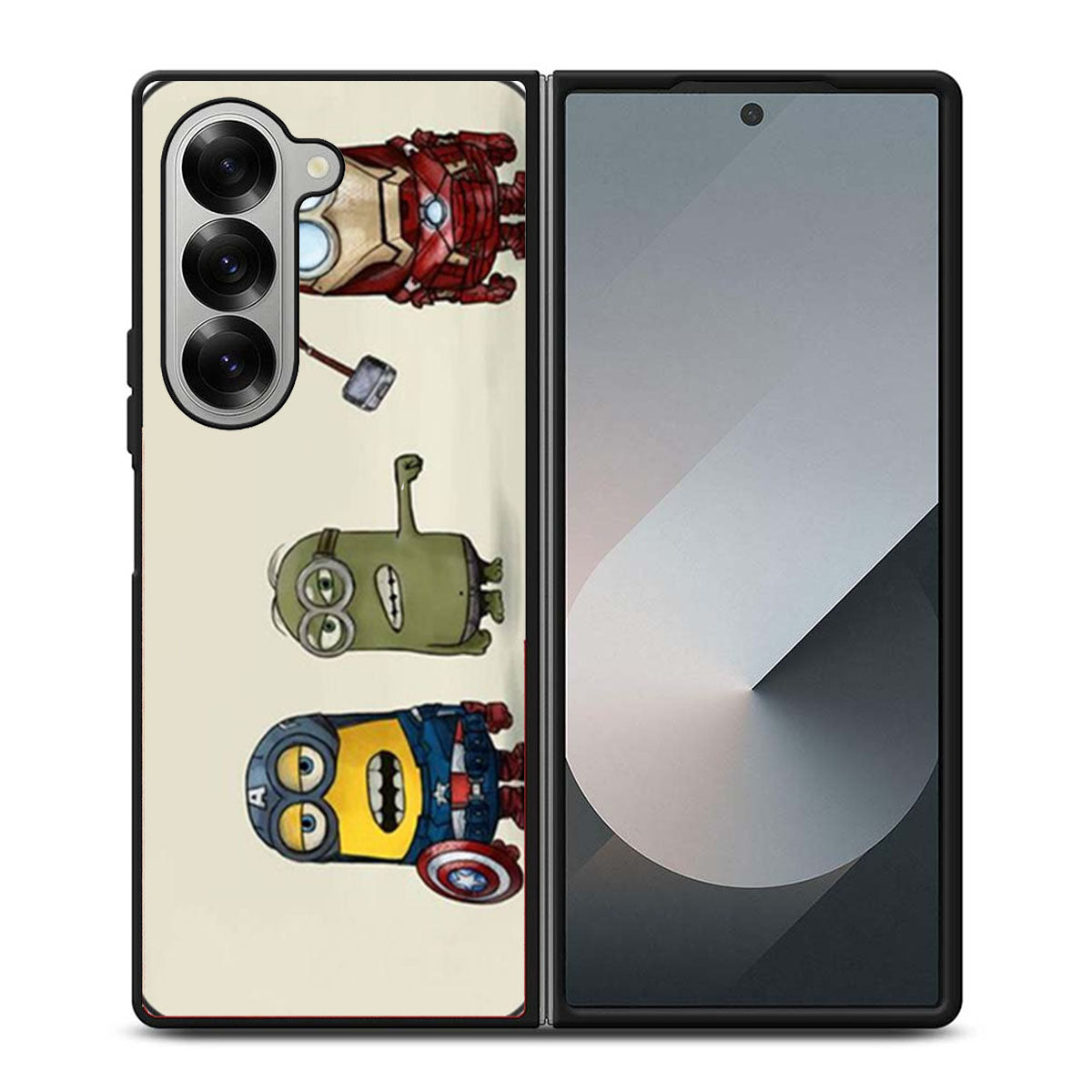 Avengers Minions Cartoon Samsung Z Fold 6 Case