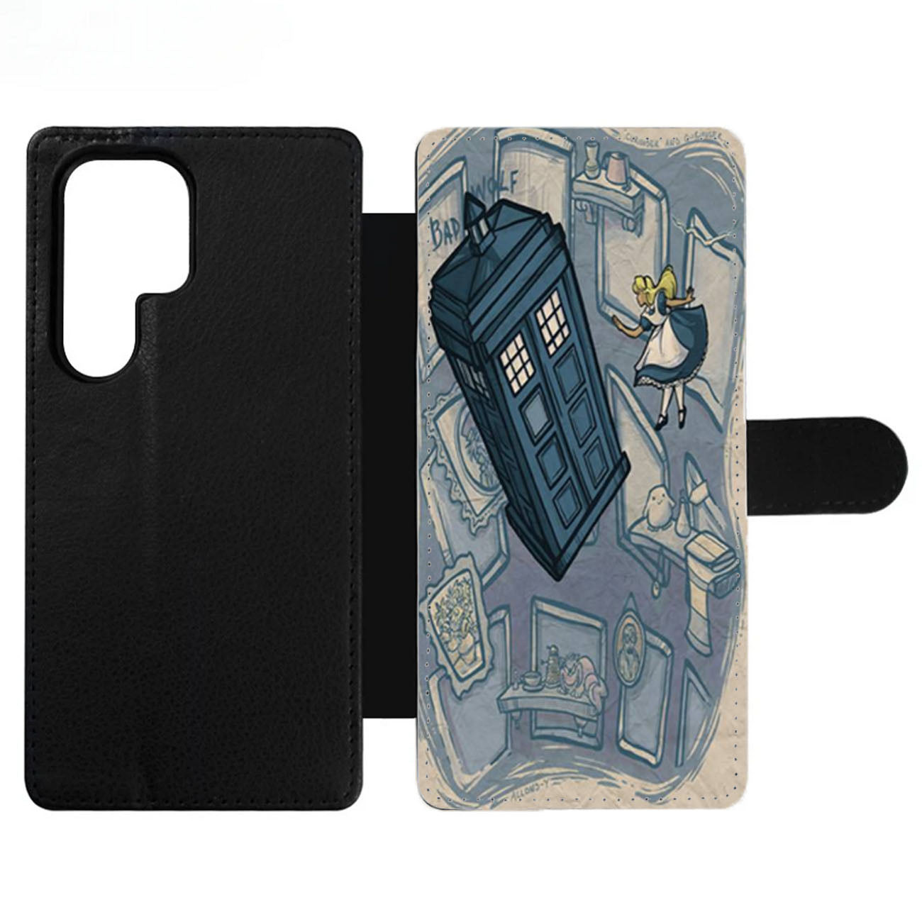 Awesome Disney Princess Doctor Who Mashup Wallet Samsung Case