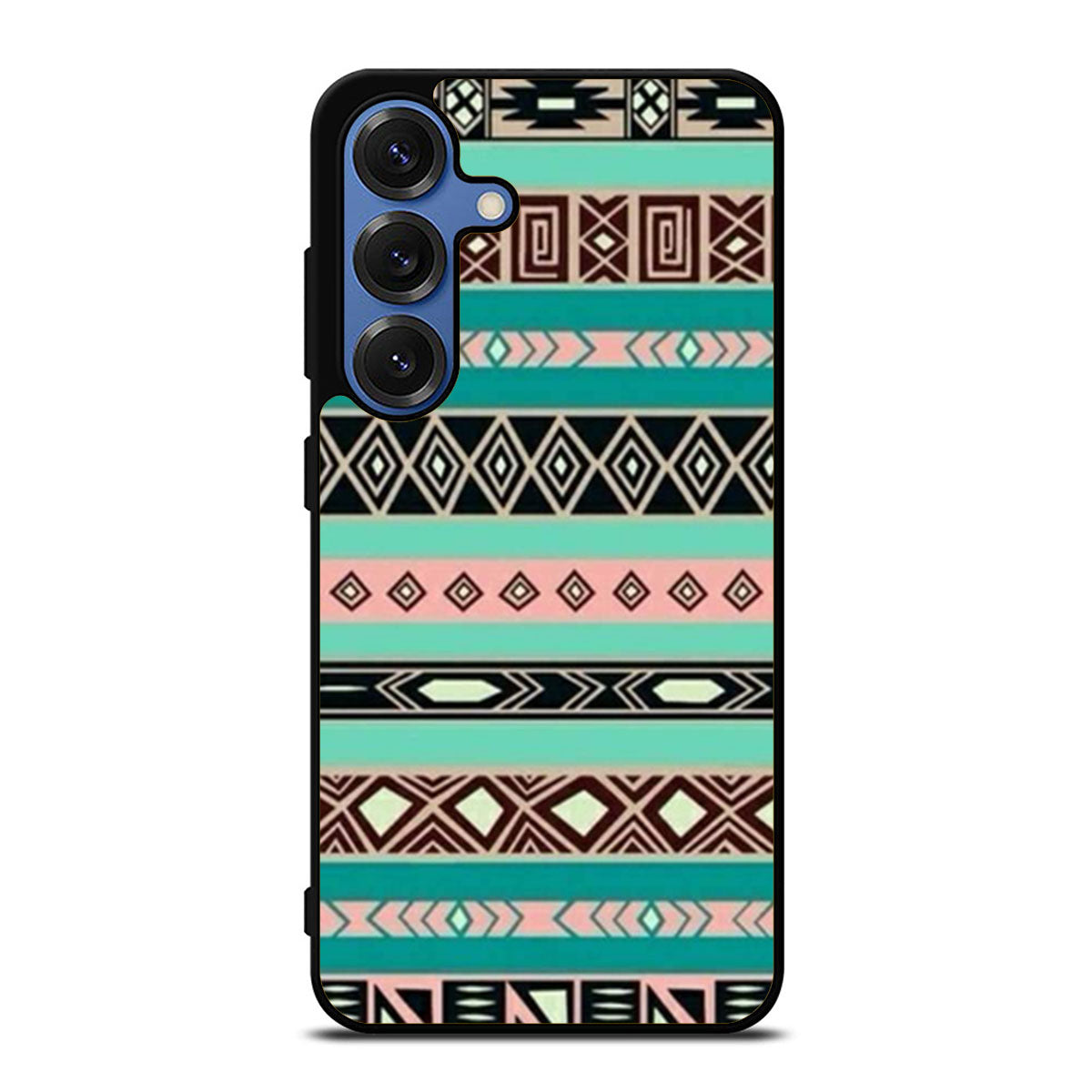Aztec Blue Tribal Pattern Samsung S25 Ultra Case