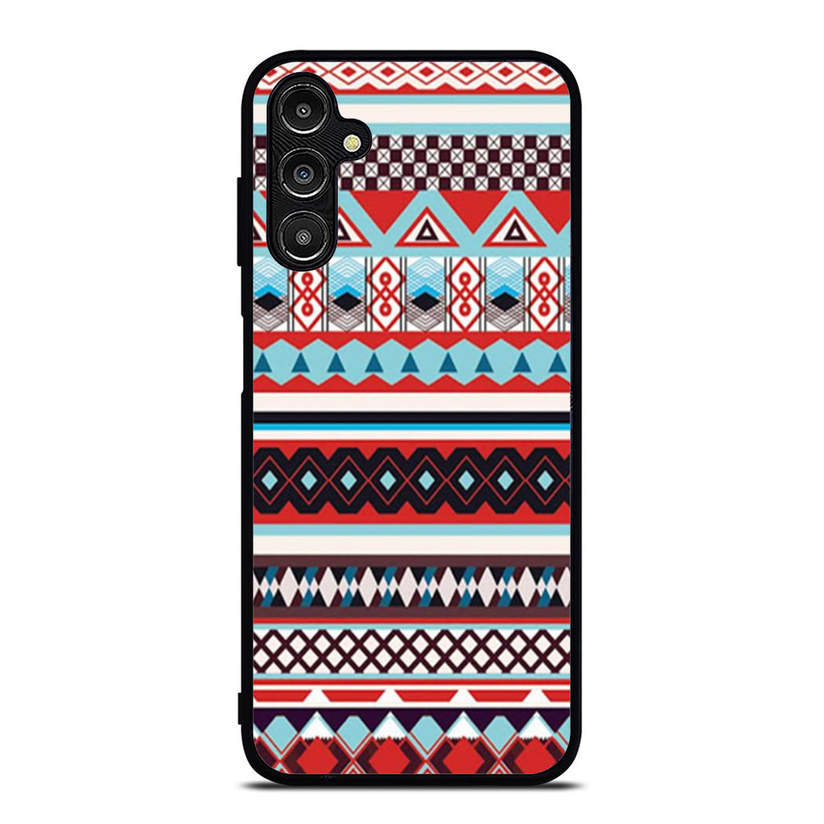 Aztec Tribal Geometric Pattern Blue Samsung A16 Case