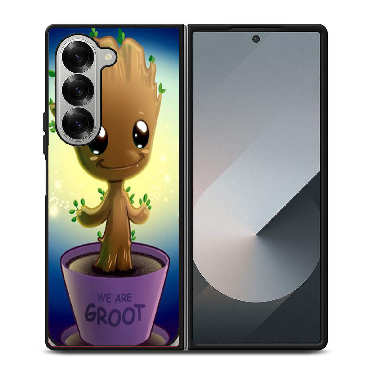 BABY GROOT IN POT GUARDIAN OF THE GALAXY Samsung Z Fold 6 Case