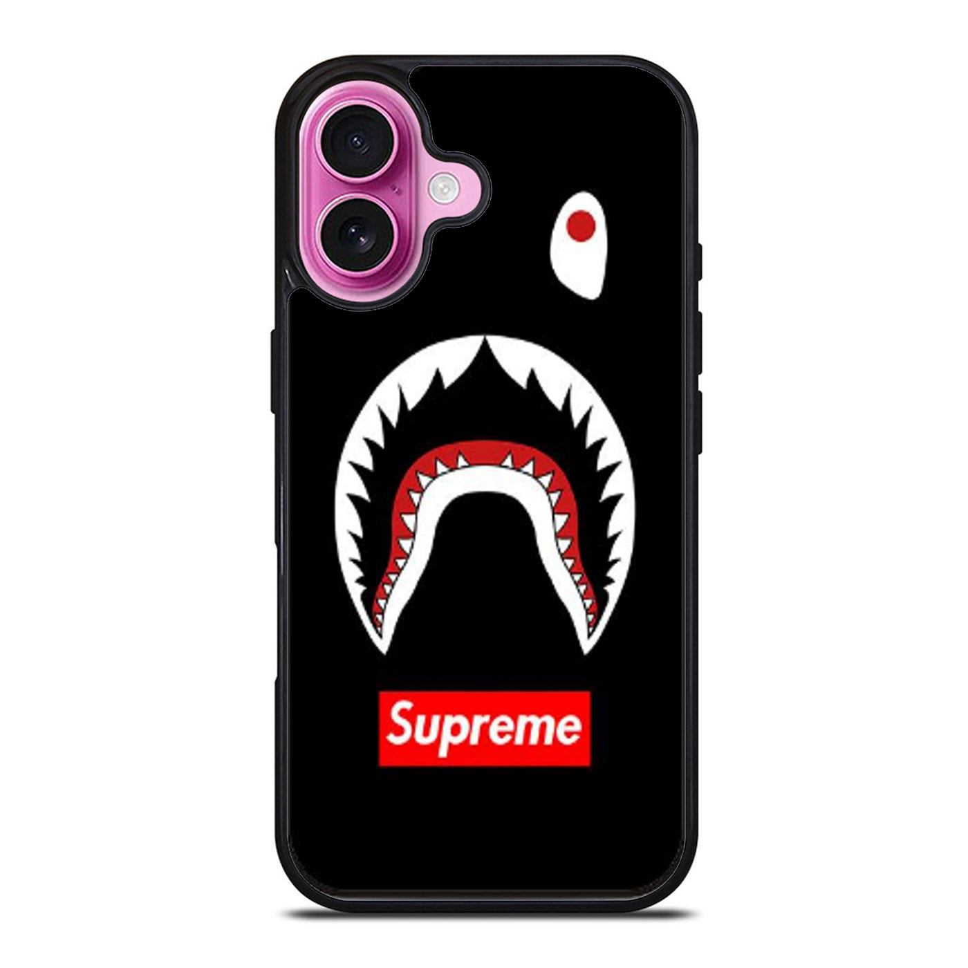 BAPE CAMO SHARK SUPREME BLACK iPhone Case Cover