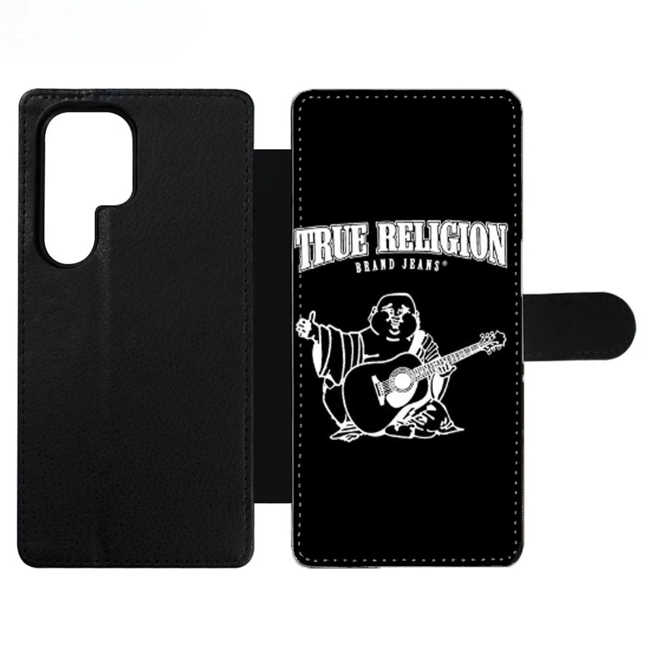BIG BUDDHA TRUE RELIGION BLACK Wallet Samsung Case
