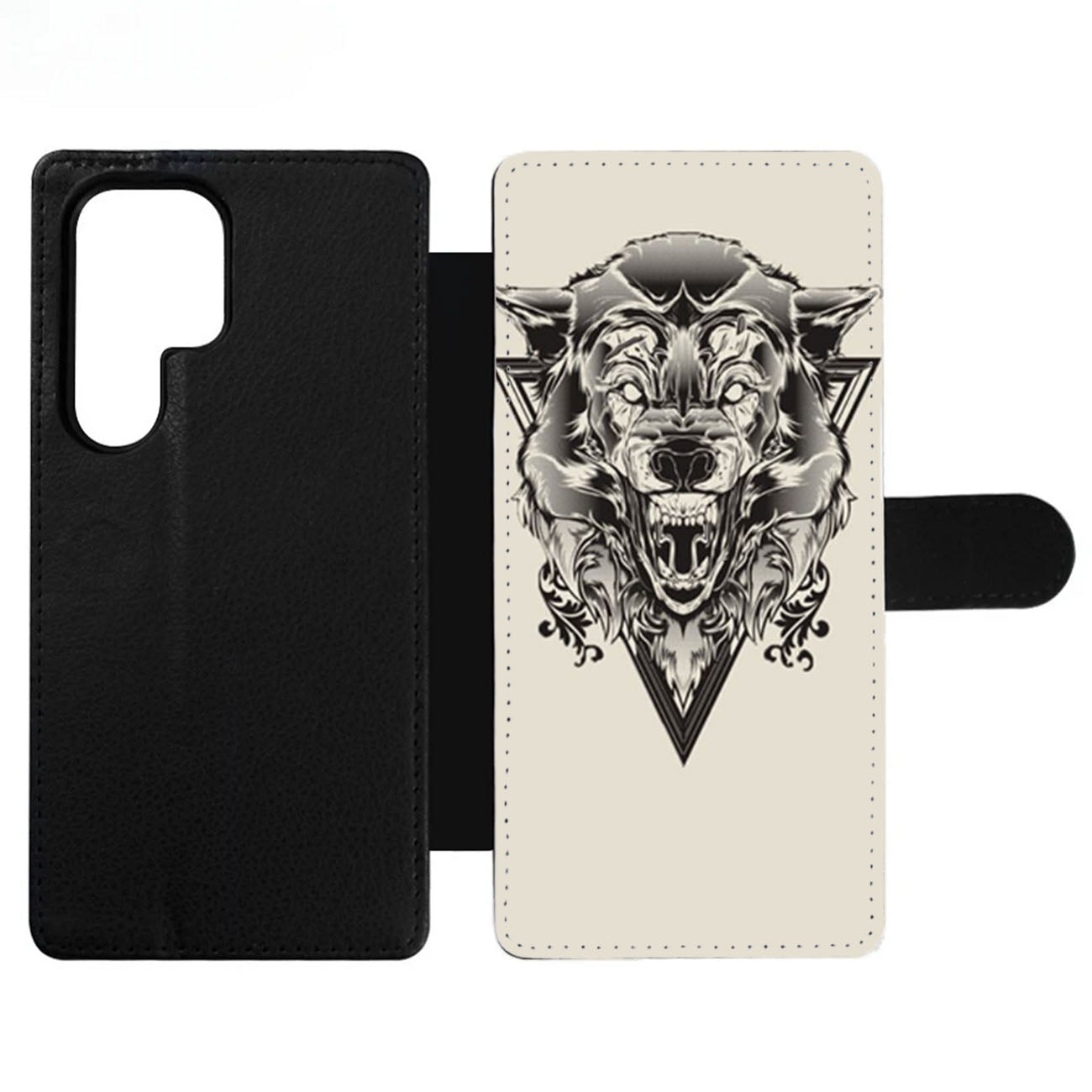 Badass Wolf by Joshua M Smith Wallet Samsung Case