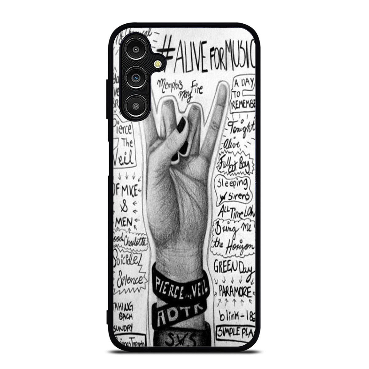 Band Collage Two Samsung A16 Case