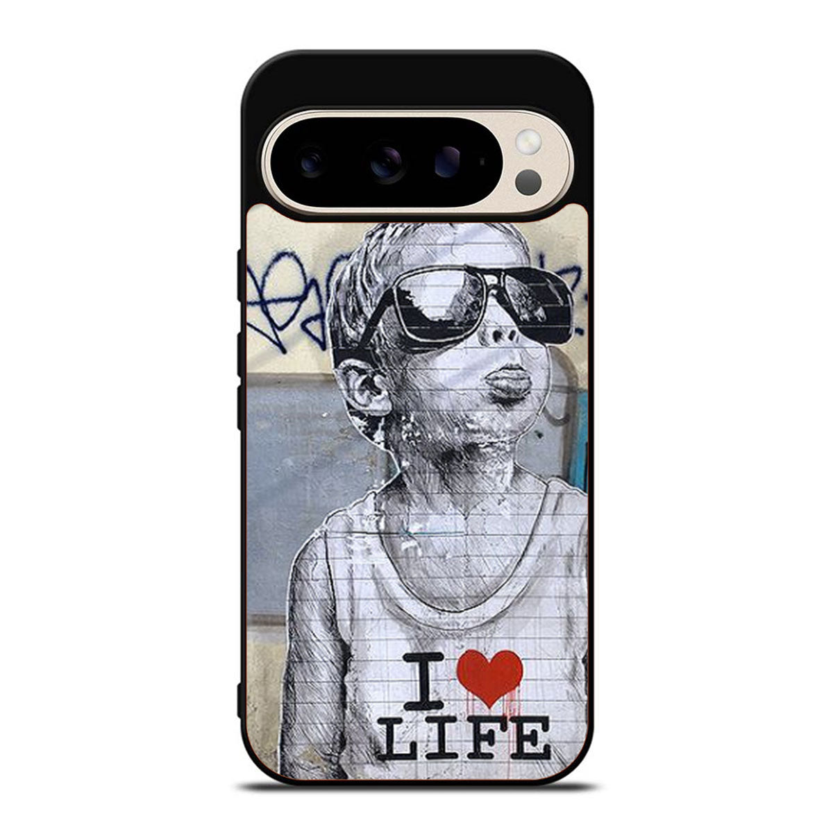 Banksy I Love Life Google Pixel 9 Pro Case