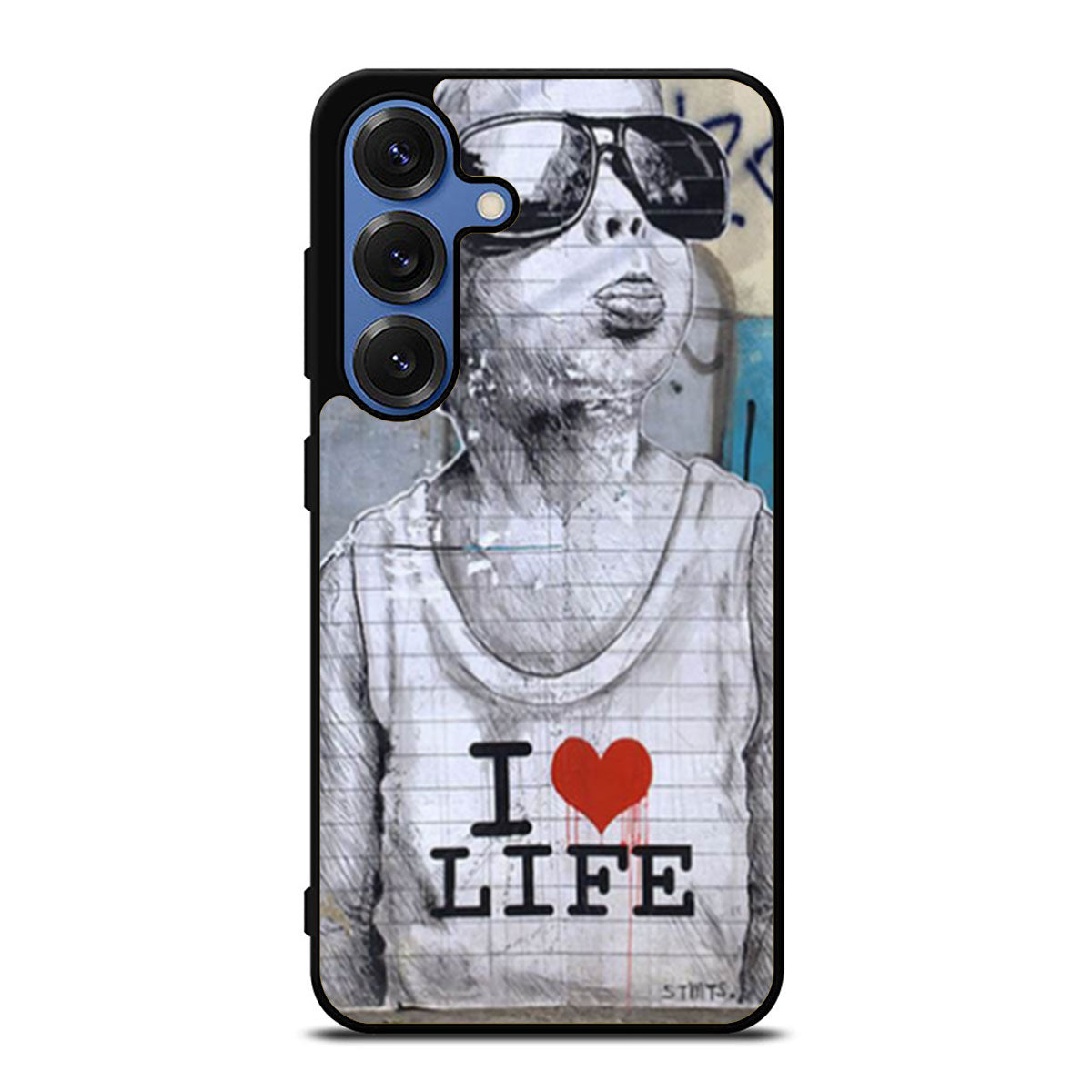 Banksy I Love my life Samsung S25 Ultra Case
