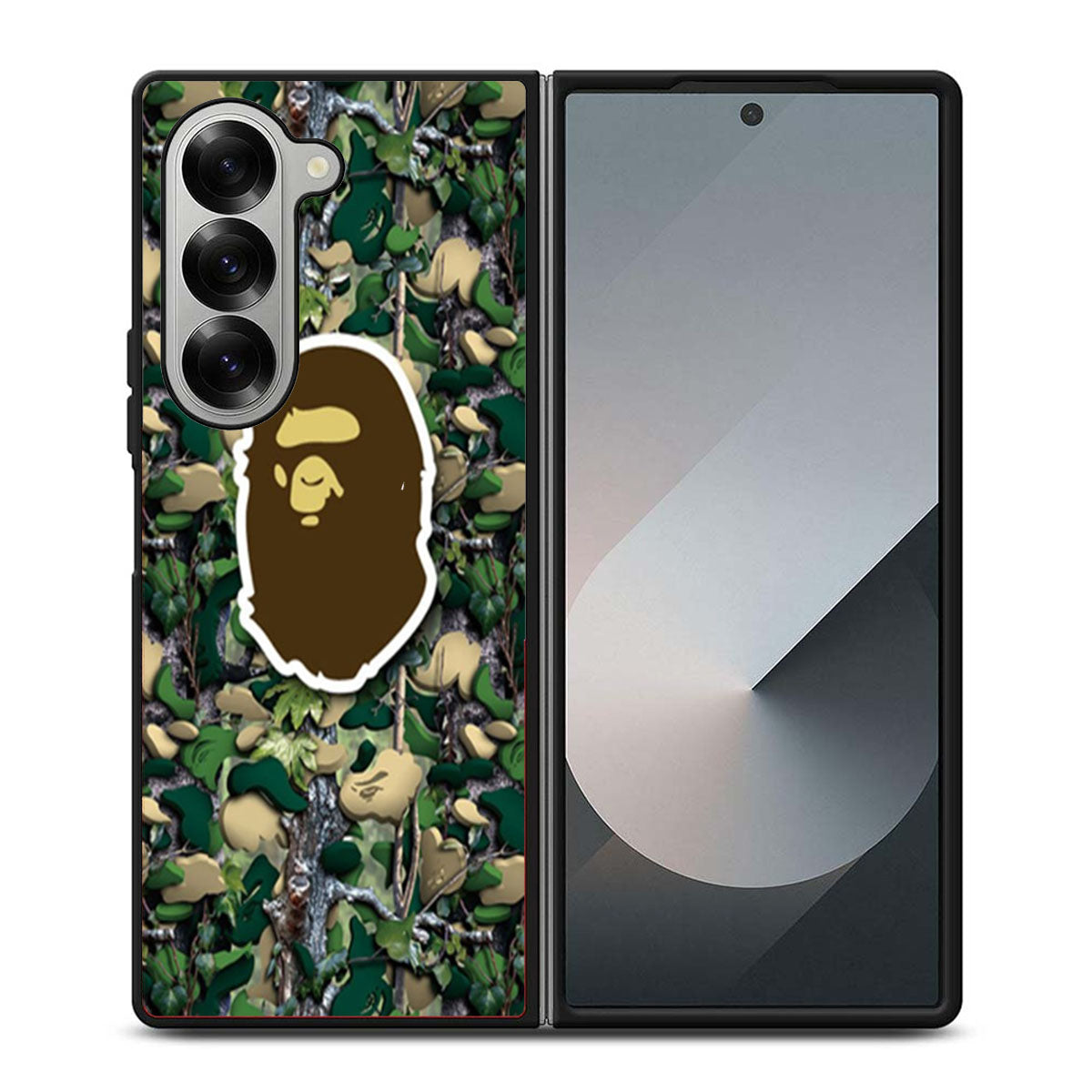 Bathing Ape Bape Camo Samsung Z Fold 6 Case