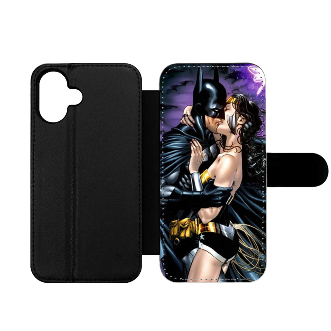 Batman Love Wonder Woman Wallet iPhone Case