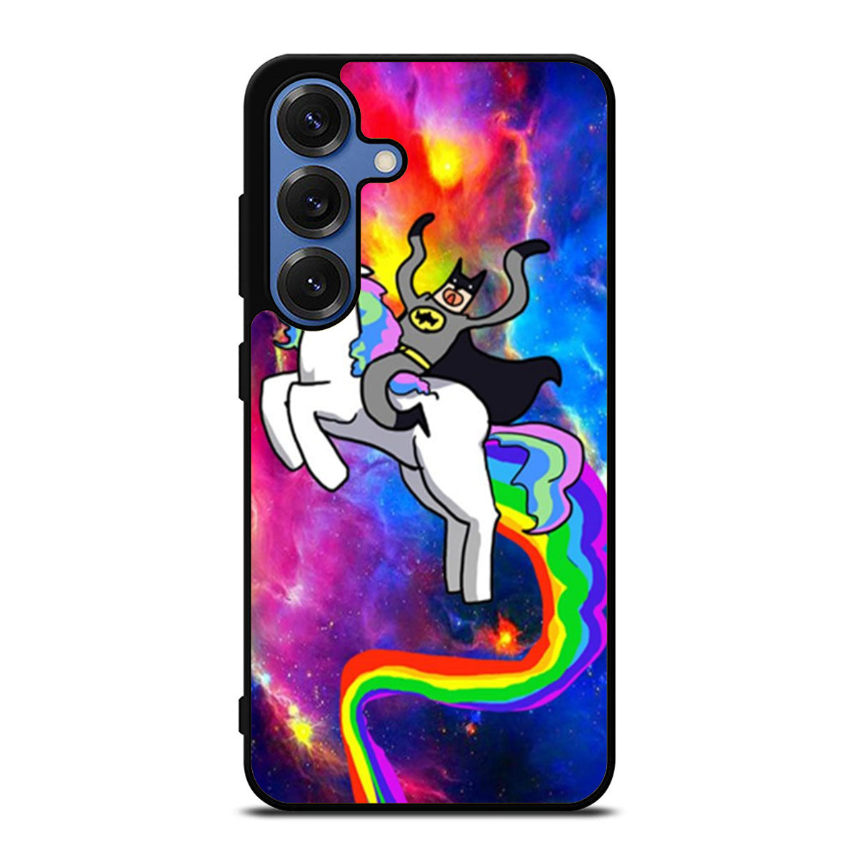 Batman Riding Unicorn Samsung S25 Ultra Case