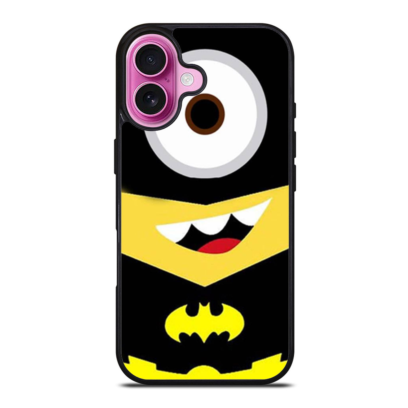Batman with Mr Minions from Despicable Me iPhone Case Cover