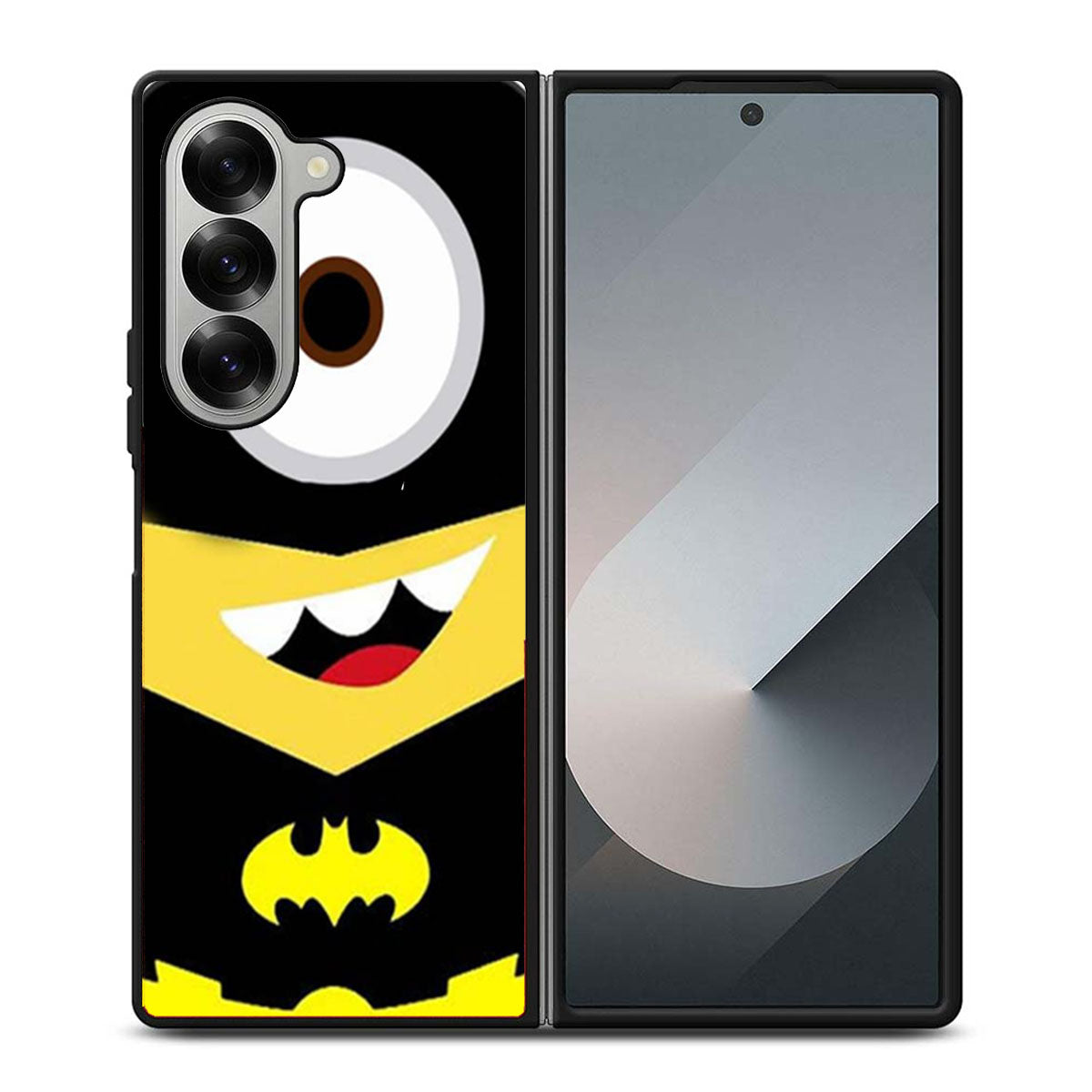 Batman with Mr Minions from Despicable Me Samsung Z Fold 6 Case