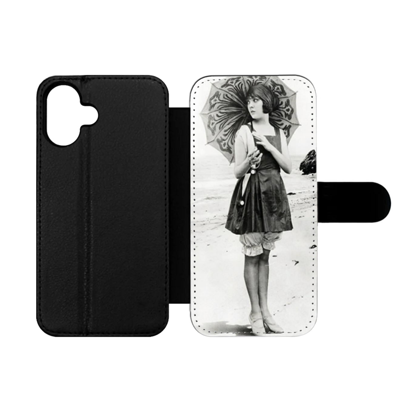 Beach Flapper Wallet iPhone Case