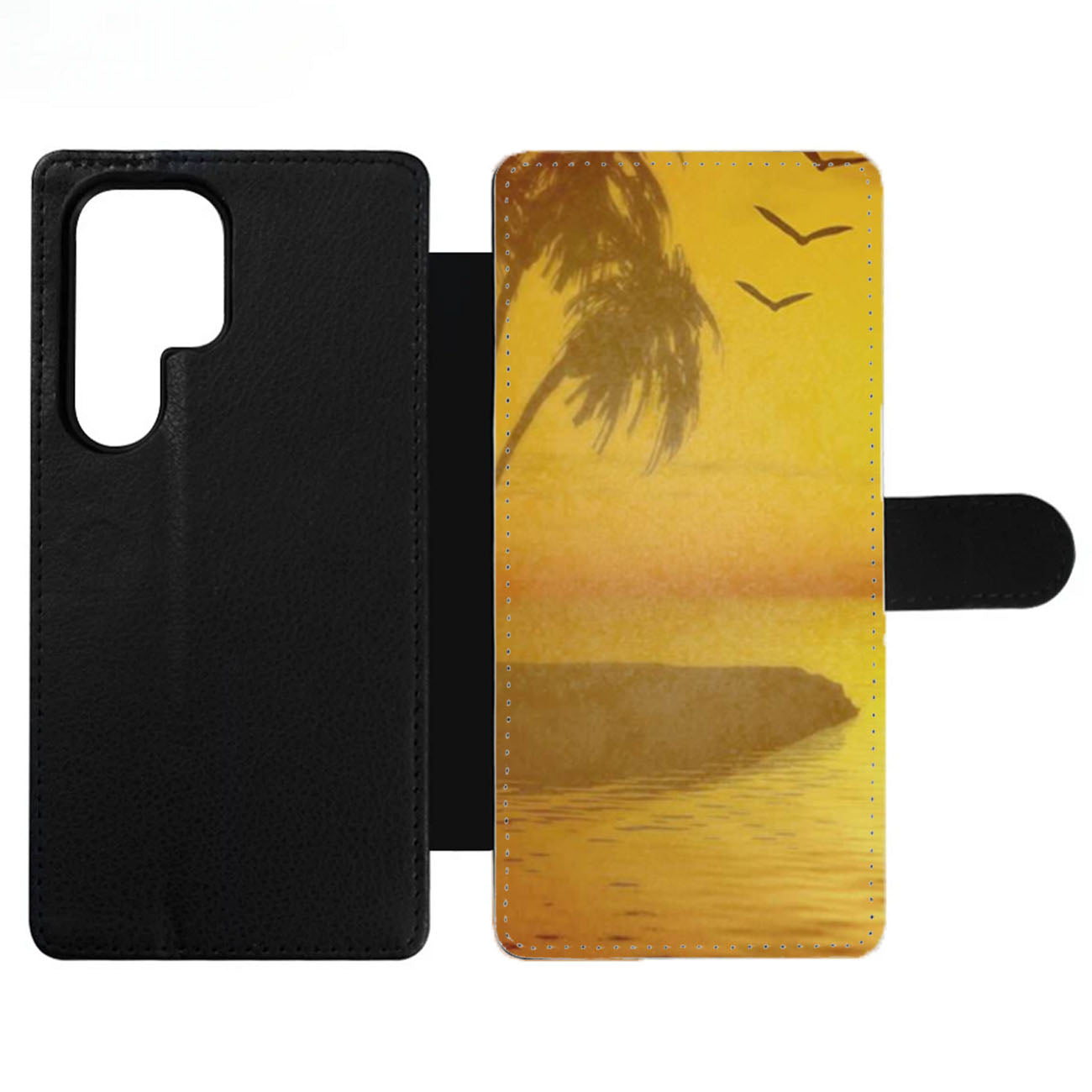 Beach Sunset Wallet Samsung Case