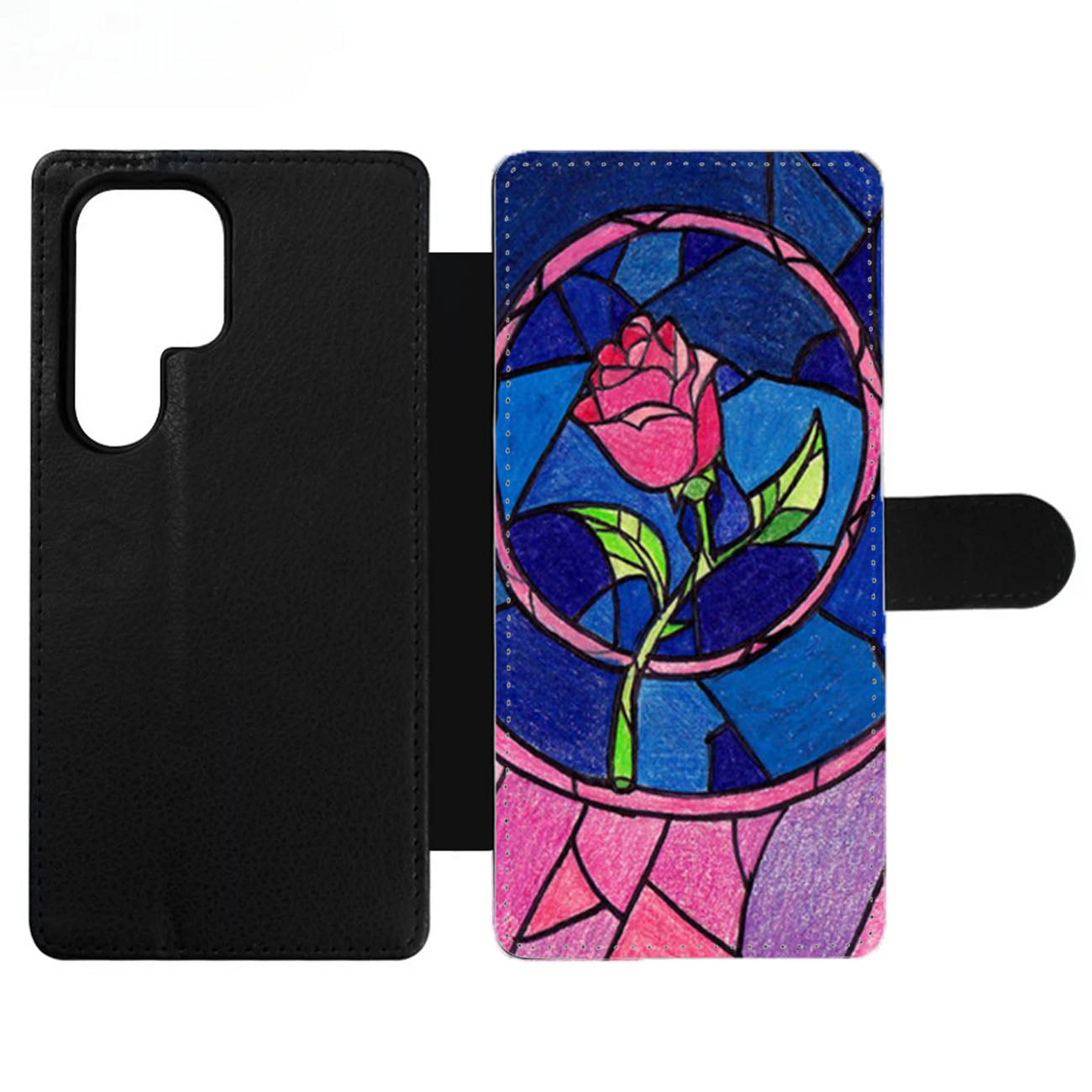 Beauty And The Beast Flower Wallet Samsung Case