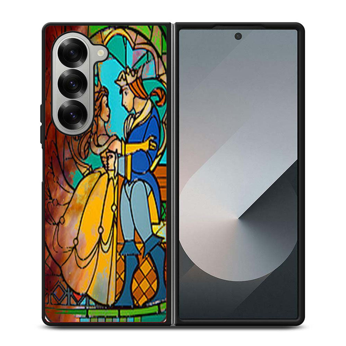 Beauty and The Beast Galaxy Space Samsung Z Fold 6 Case